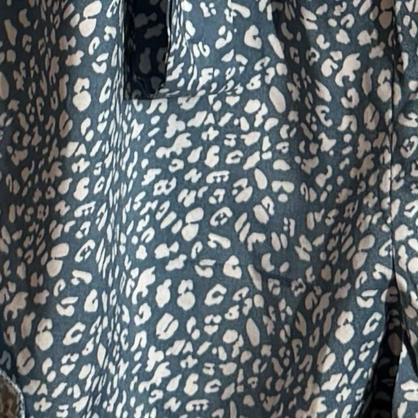 Other Romantic Dress Large Ruffle Sleeves Boho Chic Cheetah Print Size L / US 10 / IT 46 - 6 Thumbnail