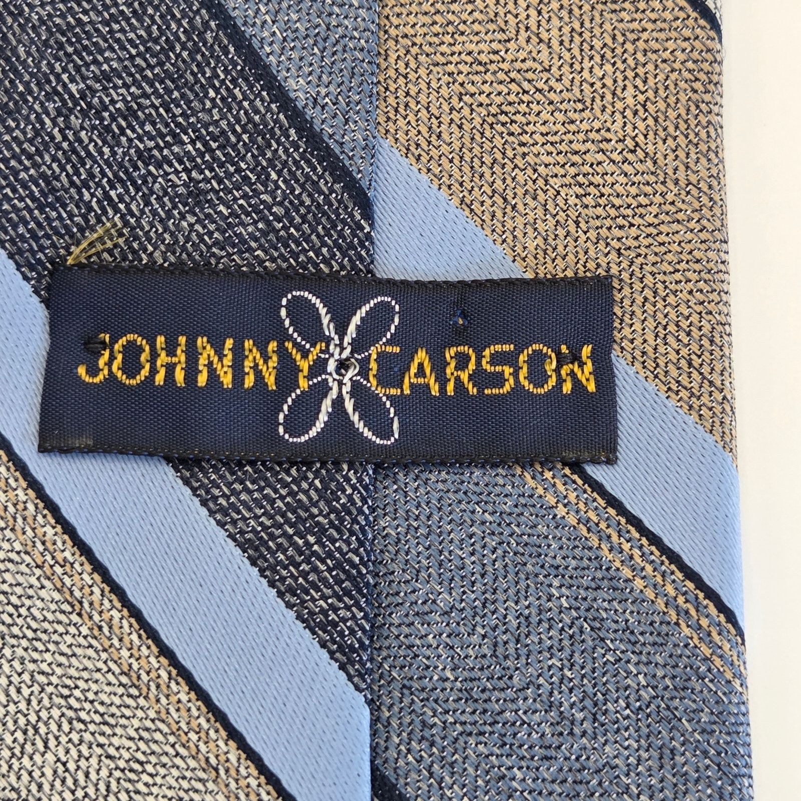Vintage Vintage 70s Johnny Carson Striped Tie USA Size ONE SIZE - 5 Thumbnail