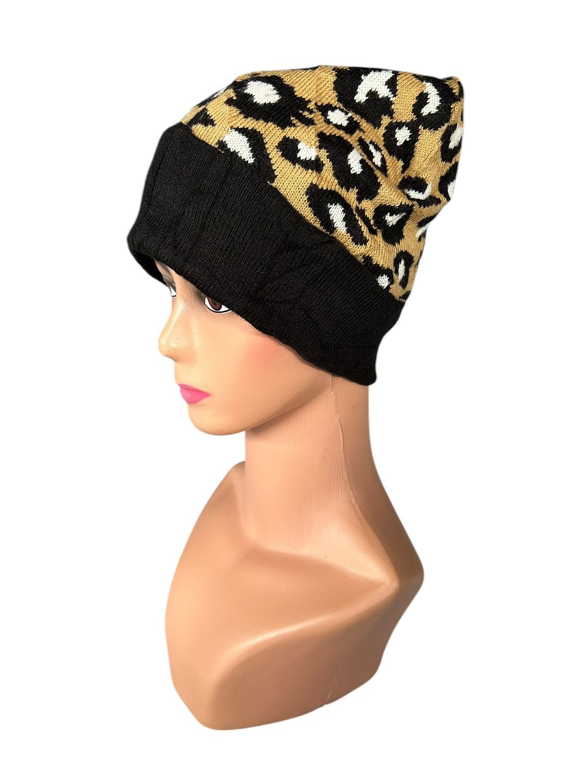 14th Addiction × Le Grande Bleu (L.G.B.) Leopard Japanese Style Beanie Hats ☠️☠️ Size ONE SIZE - 2 Thumbnail