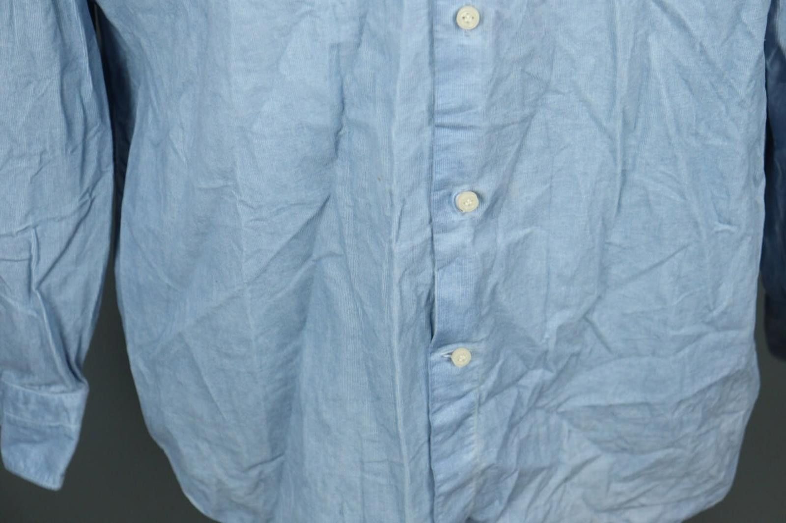 Designer Boggi Milano Custom Fit Blue Button Down Shirt Size XXL Size US XXL / EU 58 / 5 - 5 Thumbnail