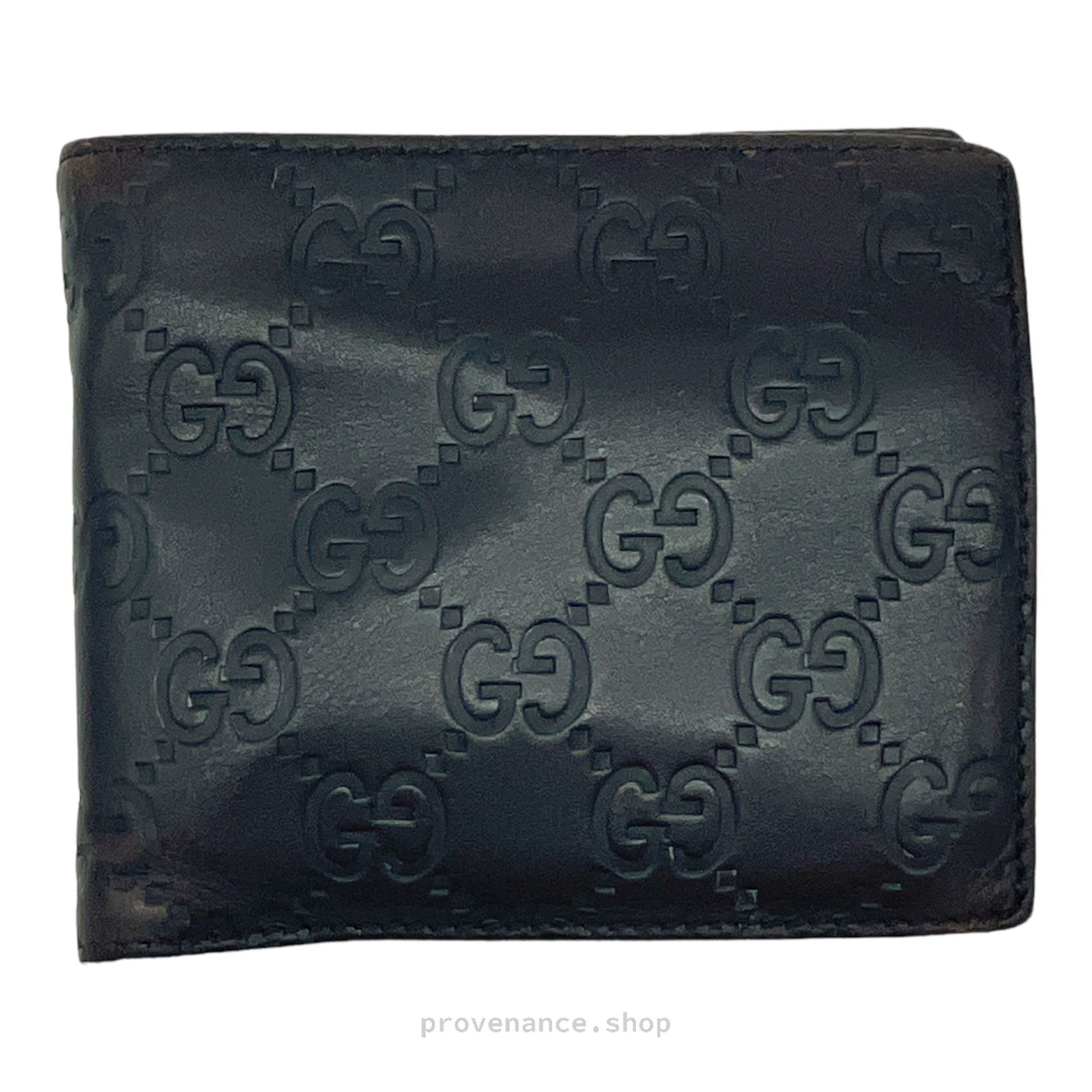 Gucci 🔴 Gucci GG Guccissima Bifold Wallet - Dark Chocolate Size ONE SIZE - 1 Thumbnail