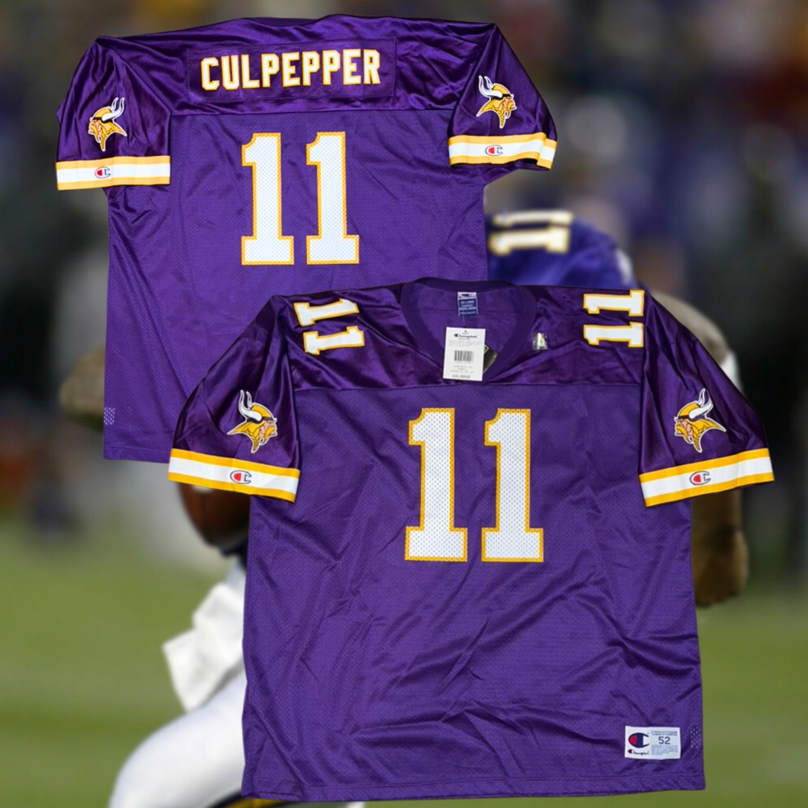 Minnesota Vikings Daunte Culpepper Champion NFL Jersey 52 2X