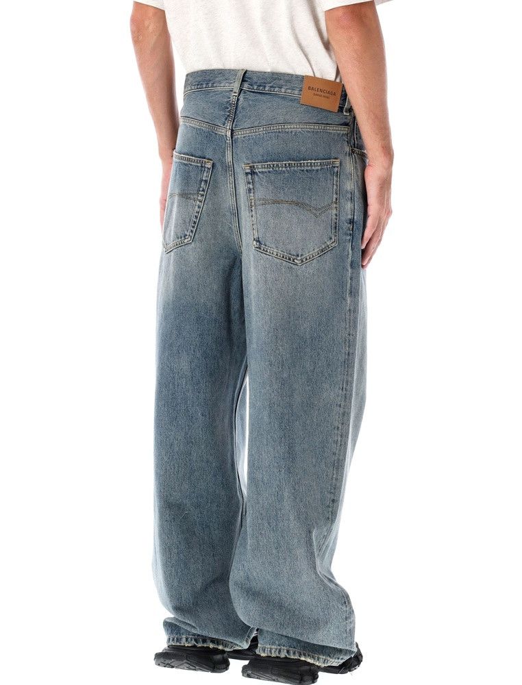 Balenciaga o1w1db10526 Baggy Pants in Blue Size US 30 / EU 46 - 4 Thumbnail