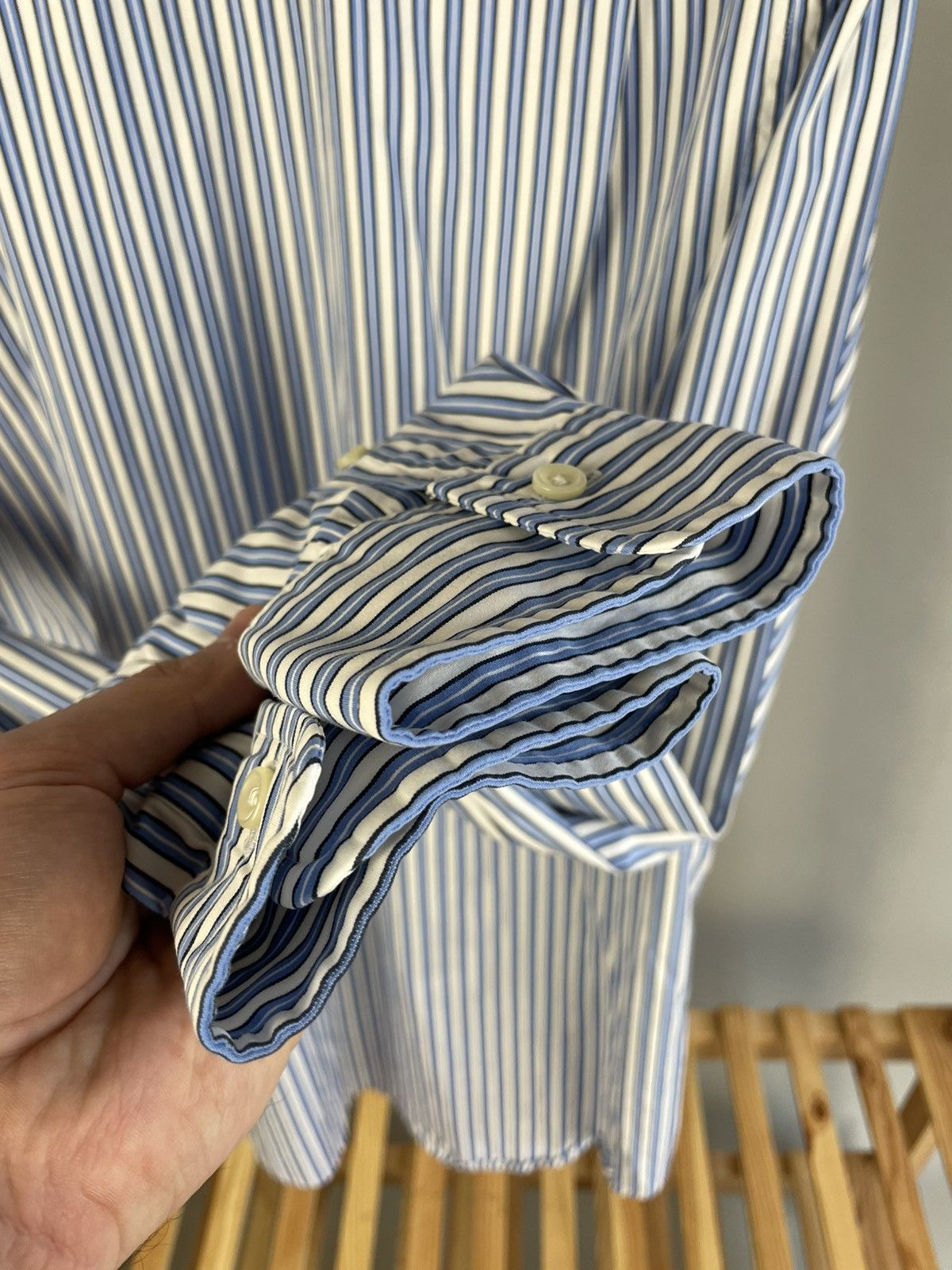 Designer × Polo Ralph Lauren × Vintage Polo Ralph Lauren cotton striped shirt Size US L / EU 52-54 / 3 - 8 Thumbnail