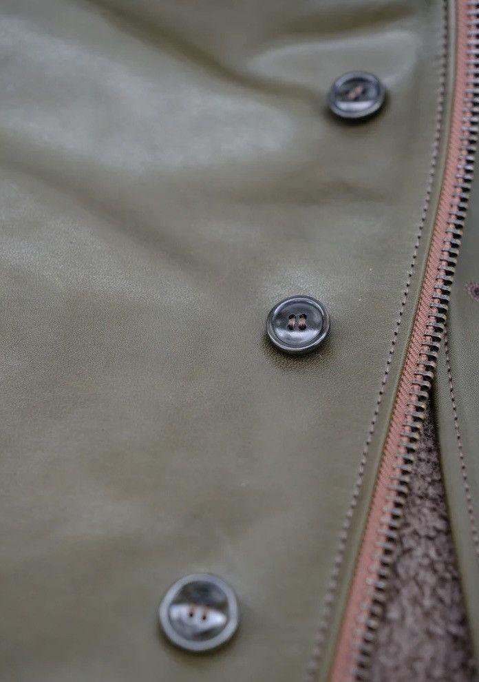 Y'2 Leather Y2 Leather 1.3mm Olive N1 Deck Jacket Size US XXS / EU 40 - 10 Thumbnail