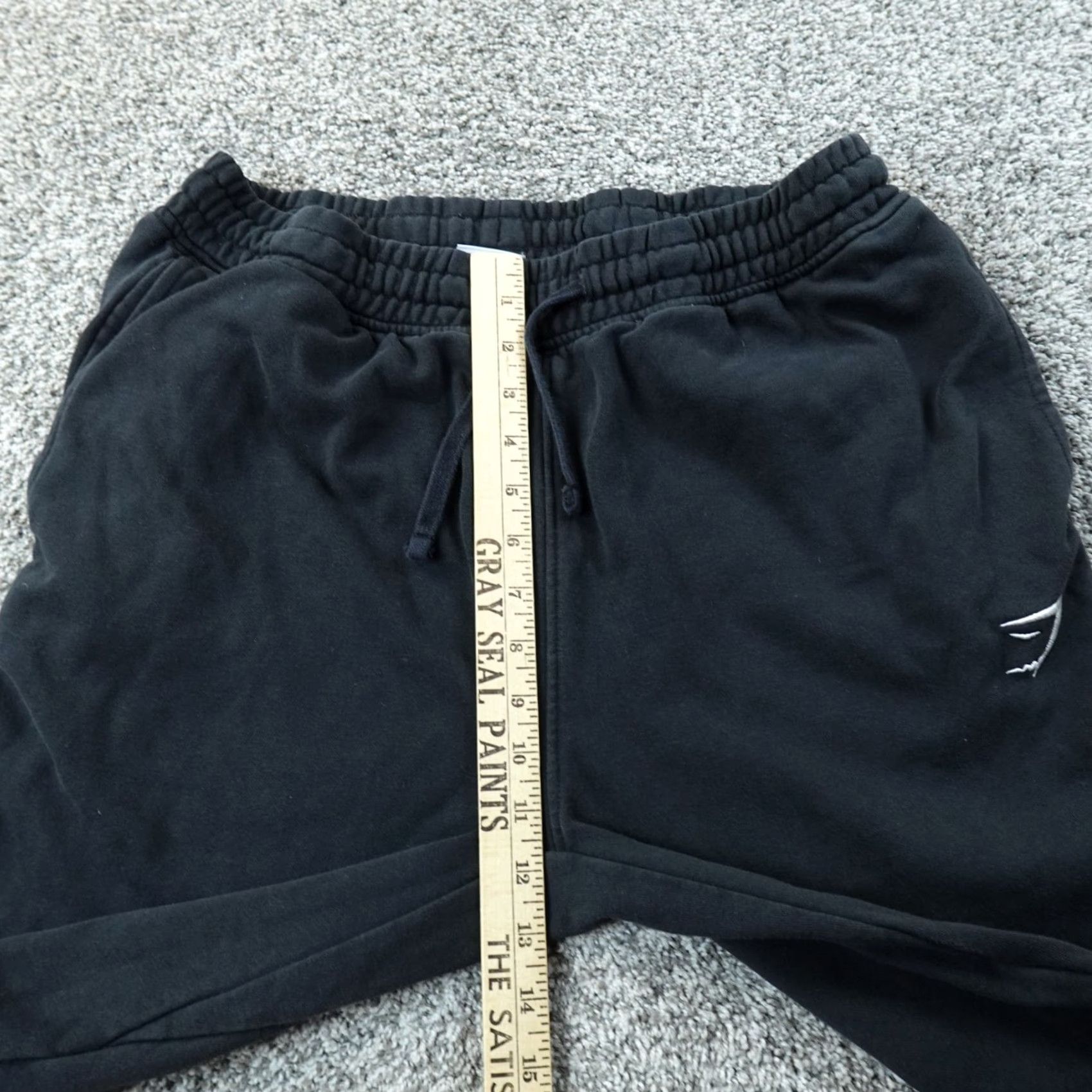 Gymshark Gymshark Pants Mens L Black Drawstring Crest Joggers Sweatpants Workout Gym Run Size US 30 / EU 46 - 4 Thumbnail