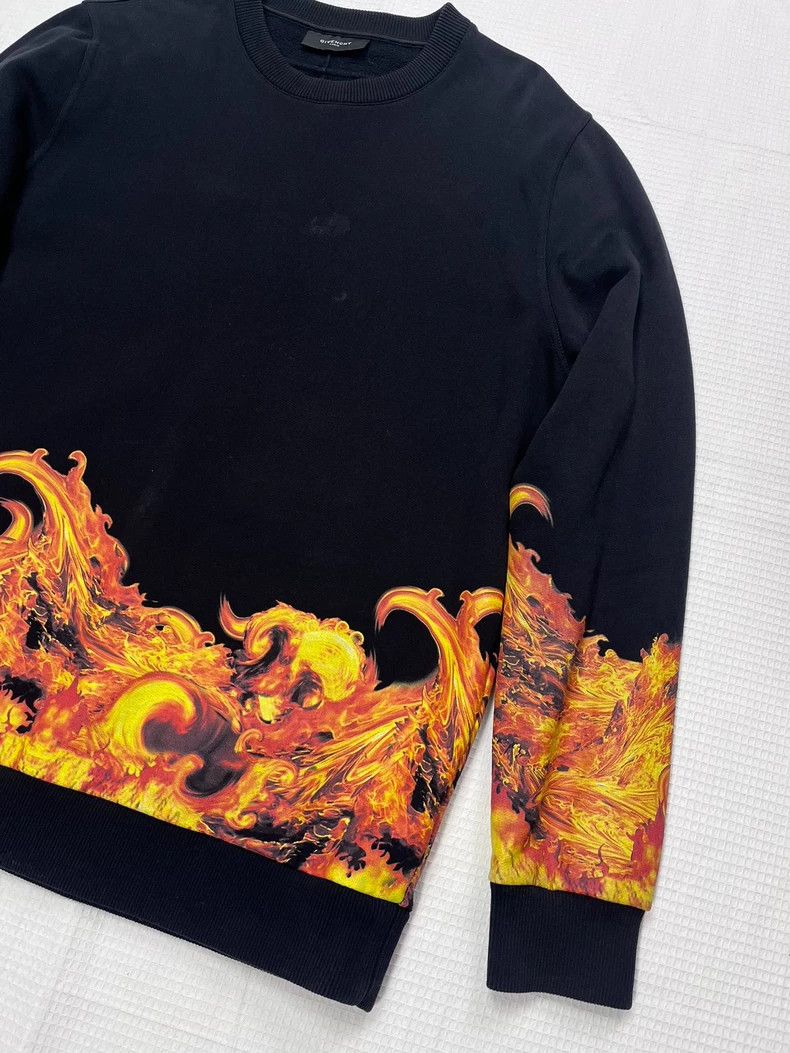 Givenchy Givenchy Black Flame Hoodie, Size S Size US S / EU 44-46 / 1 - 3 Thumbnail