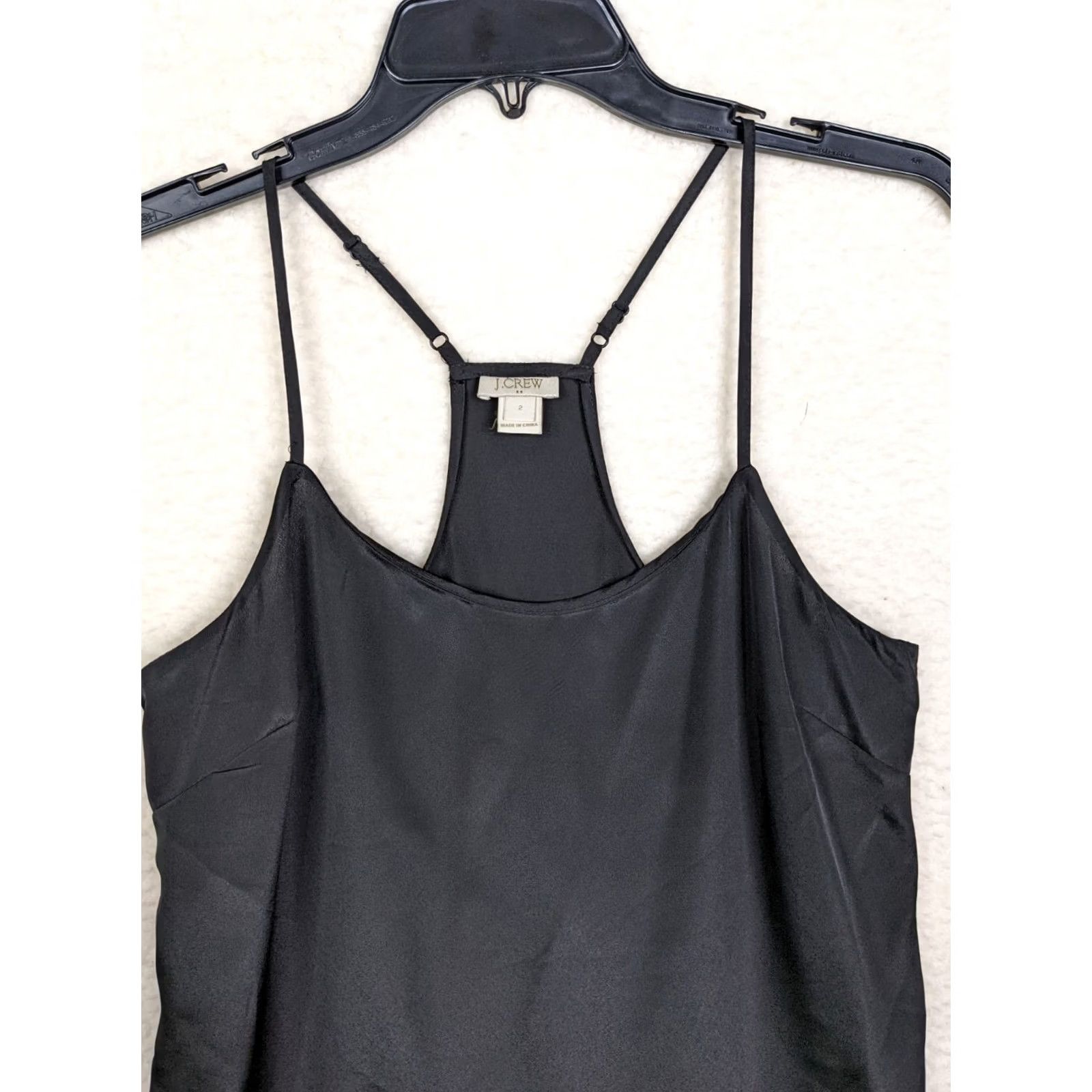 J.Crew J.Crew Women's Tank Top Sleeveless Black Casual Size 2 Racerback V-Neck Shirt Regular Adult Womens Tank Top Black Size XS / US 0-2 / IT 36-38 - 7 Thumbnail
