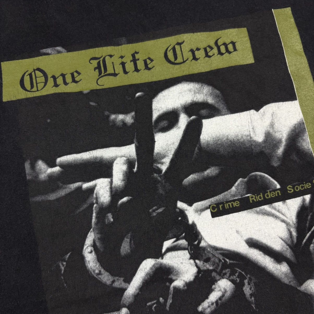 Band Tees One Live Crew - Crime Ridden Society / Late 90’s Size US XL / EU 56 / 4 - 4 Thumbnail