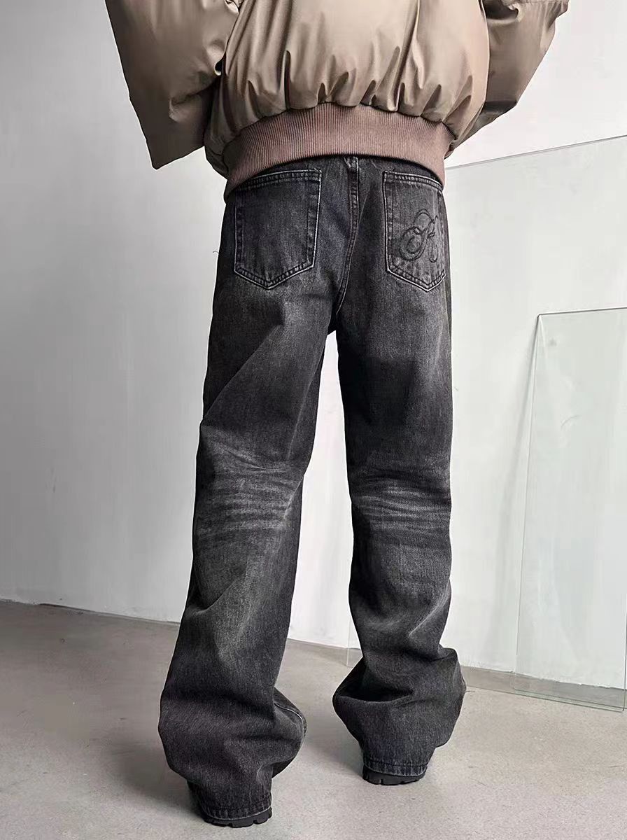 Japanese Brand × Jean Washed Black Aged Micro Flare Jeans Size US 34 / EU 50 - 5 Thumbnail