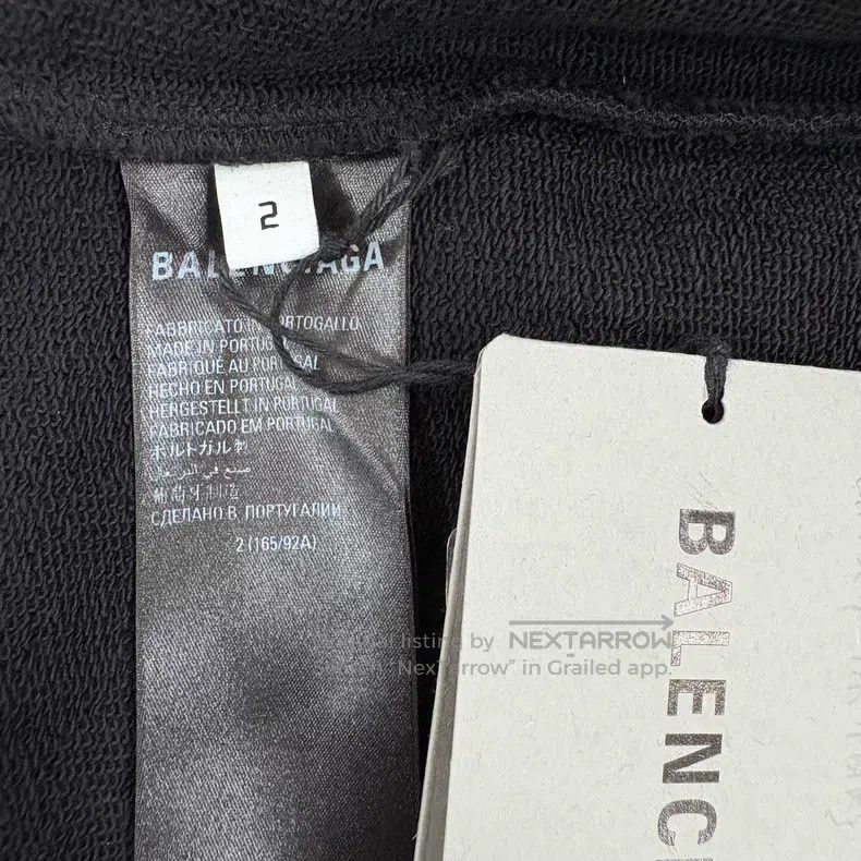 Balenciaga Balenciaga Black Coke Wave Blocked Tape Hoodie Size US M / EU 48-50 / 2 - 5 Thumbnail