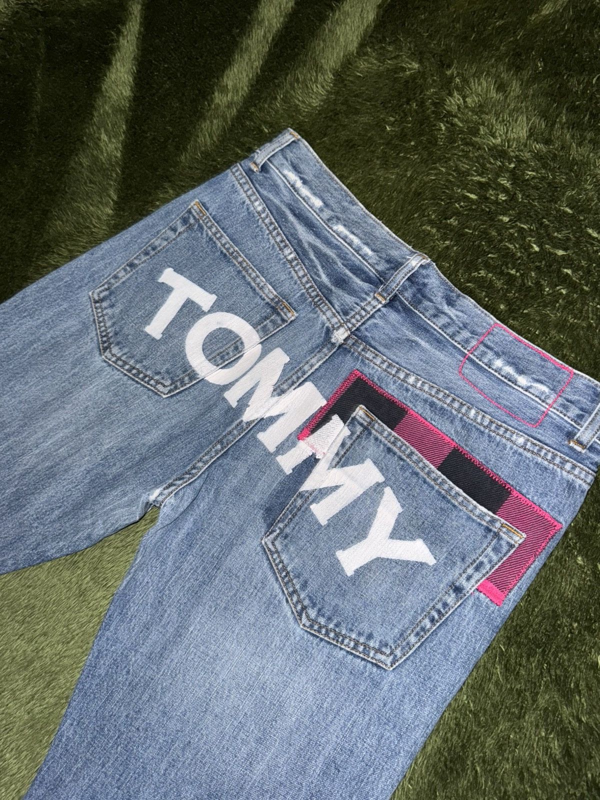 Tommy Hilfiger [M] Tommy Hilfiger japan repair detail washed denim pants Size US 34 / EU 50 - 11 Thumbnail