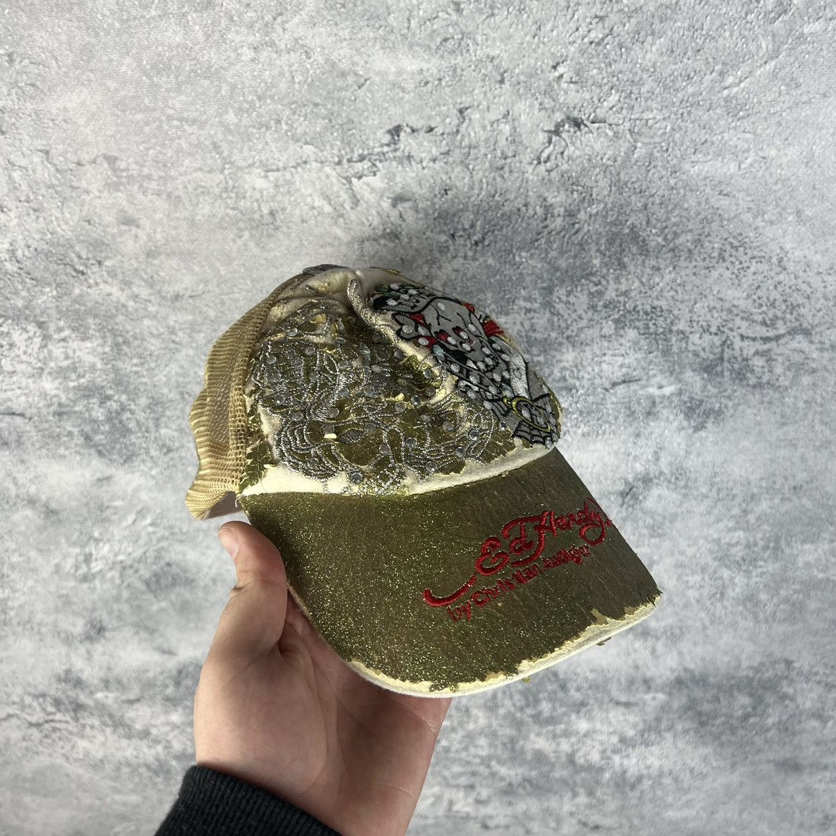 Christian Audigier Ed Hardy Christian Audigier Skull Vintage Cap Y2K Size ONE SIZE - 12 Thumbnail