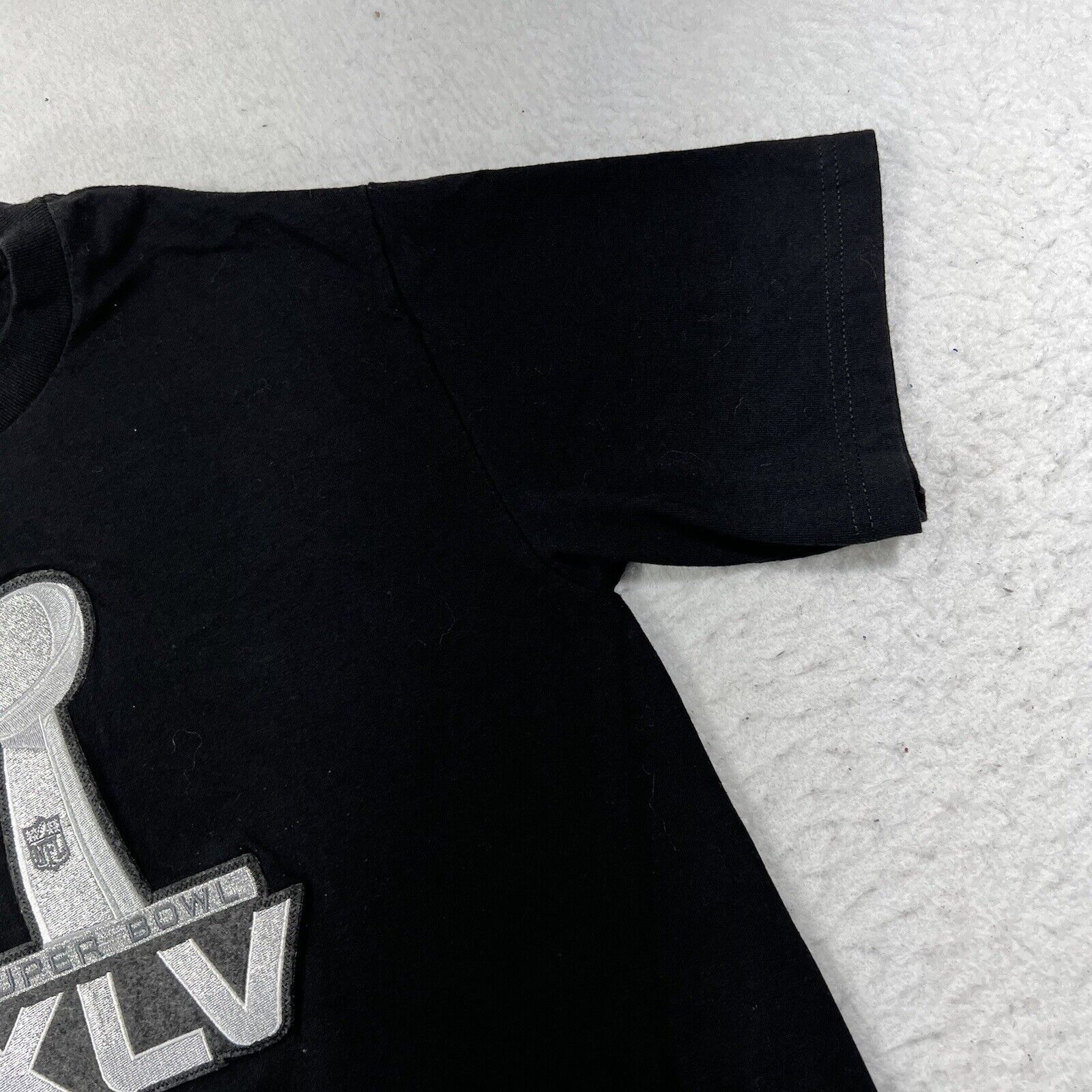 NFL NFL Super Bowl XLV Black Short Sleeve Patch Logo T Shirt Size US S / EU 44-46 / 1 - 4 Thumbnail
