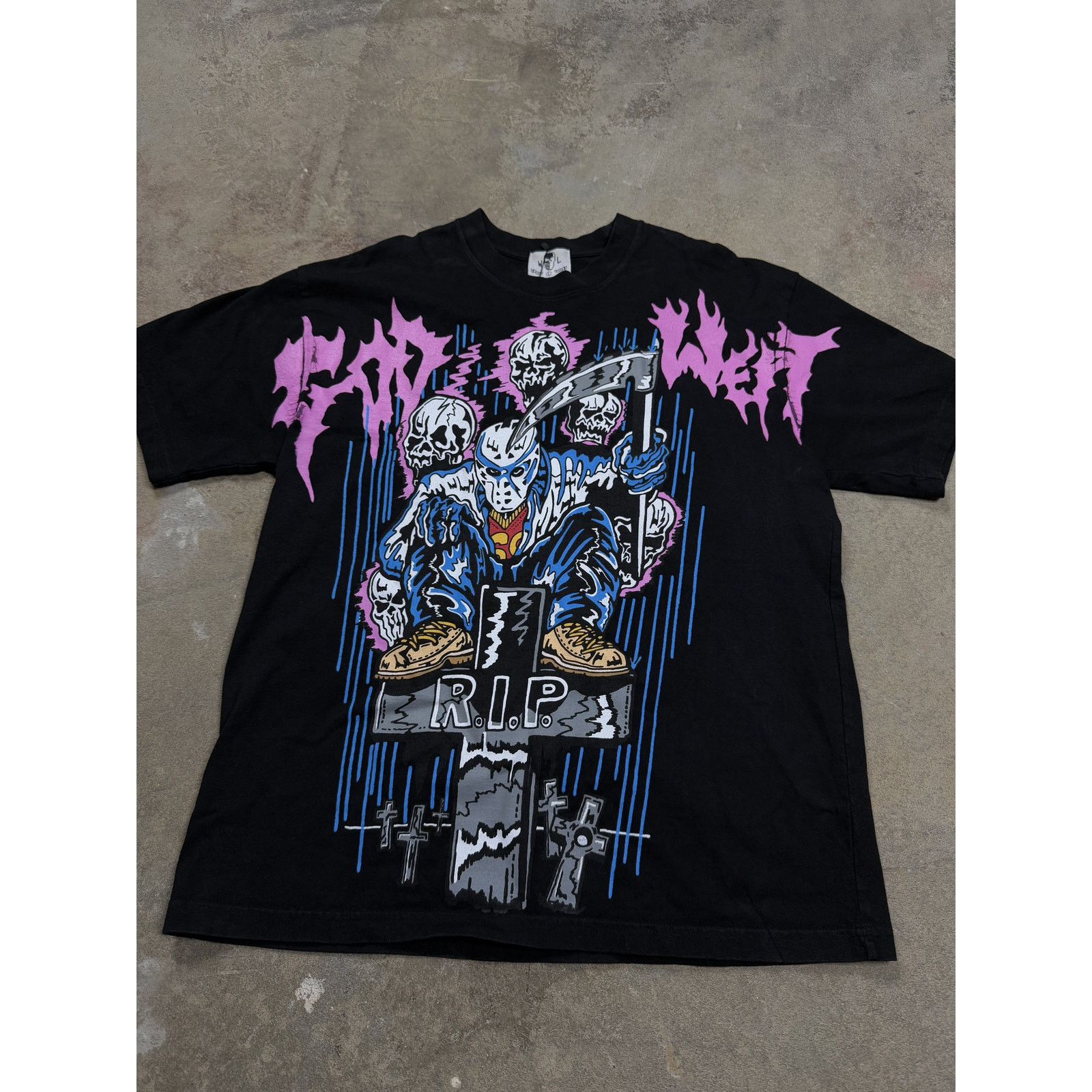 Warren Lotas Warren Lotas Tee RIP Used Large Size US L / EU 52-54 / 3 - 1 Thumbnail