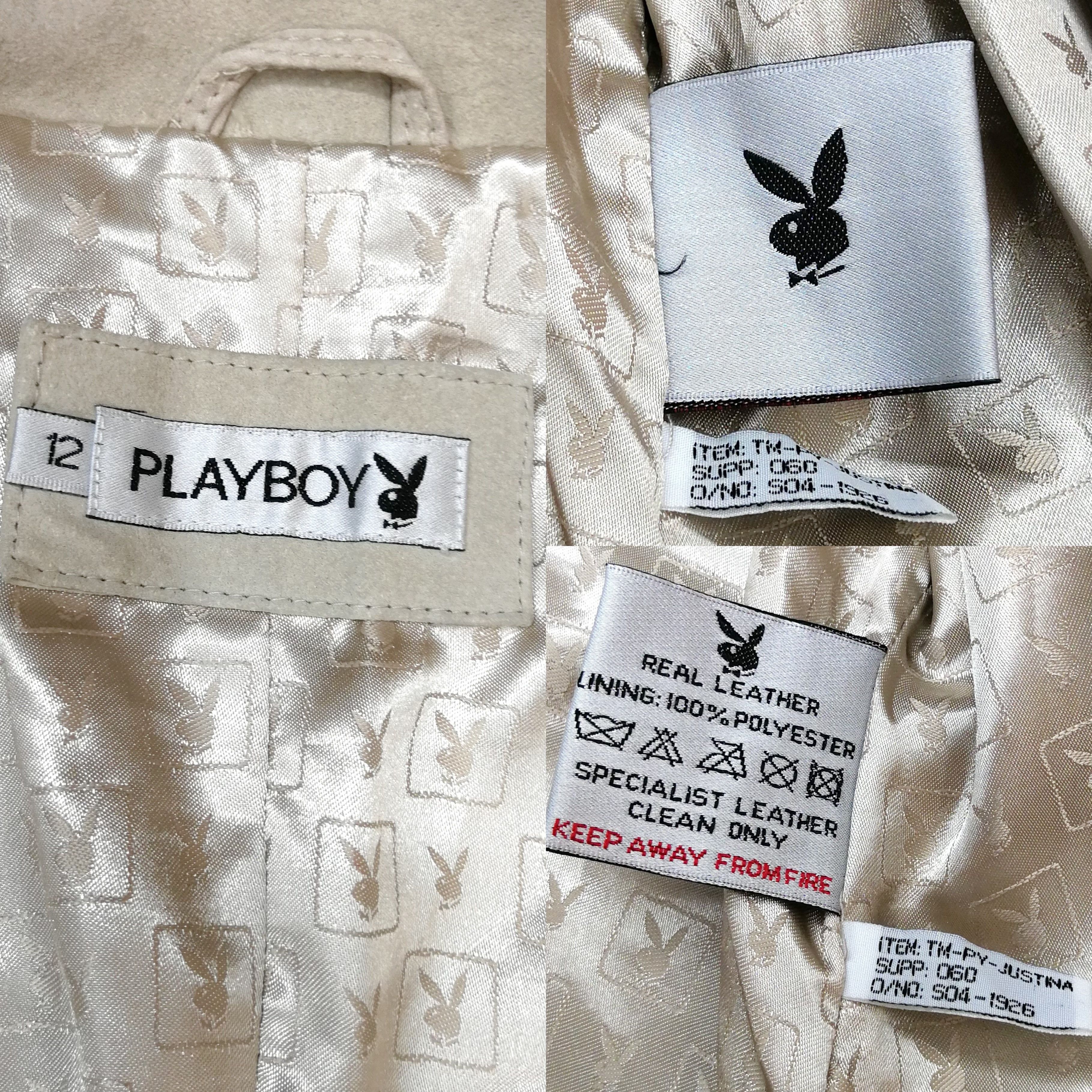 Playboy × Vintage Vintage Playboy Leather Jacket Biker Style Size M / US 6-8 / IT 42-44 - 18 Thumbnail
