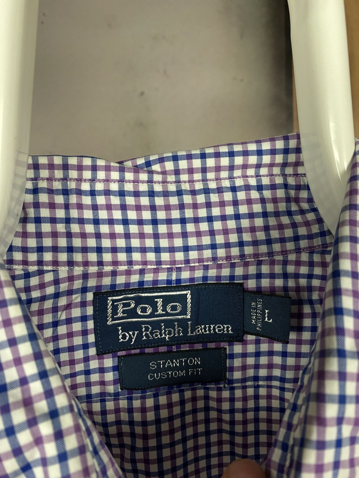 Polo Ralph Lauren 🎠Vintage 90s Shirt Button Up Stanton Custom Fit Flannel Tee🎠 Size US L / EU 52-54 / 3 - 11 Thumbnail