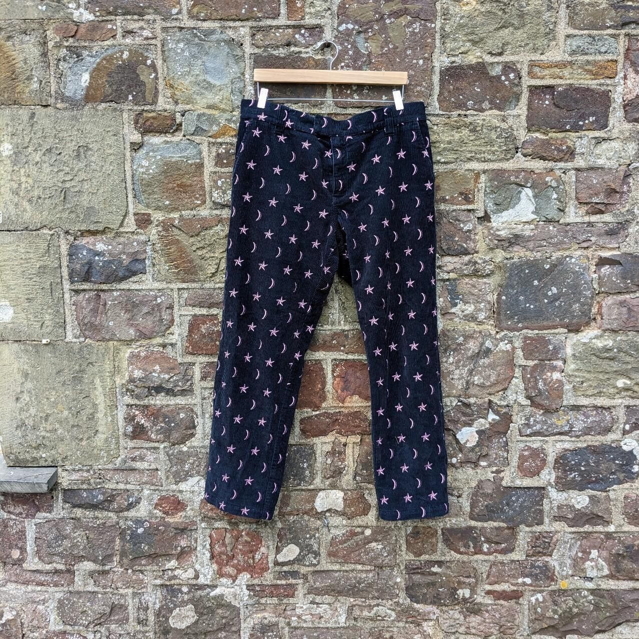 image of Soulland Patterned Cords in Navy, Men's (Size 38)