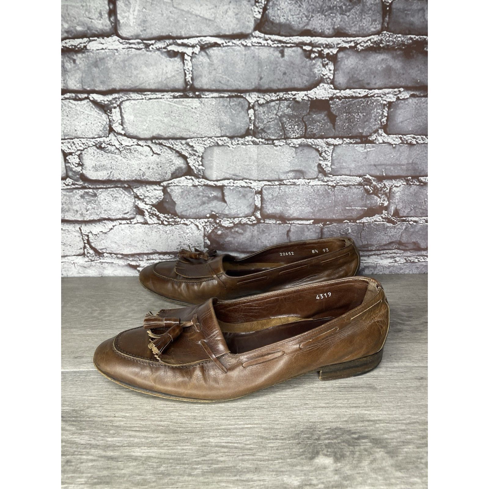 Moreschi Moreschi Brass Boot Brown Leather VTG Tassel Loafer Dress Sh Size US 8.5 / EU 41-42 - 10 Thumbnail