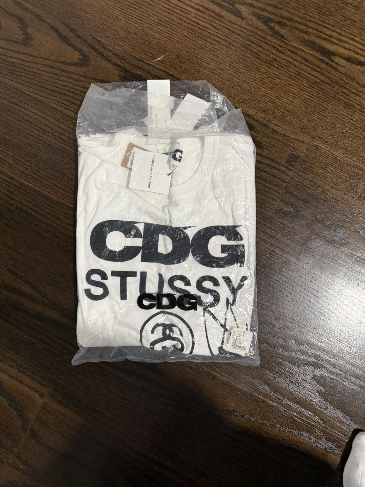 Other Stussy & CDG white t shirt Size US M / EU 48-50 / 2 - 6 Thumbnail