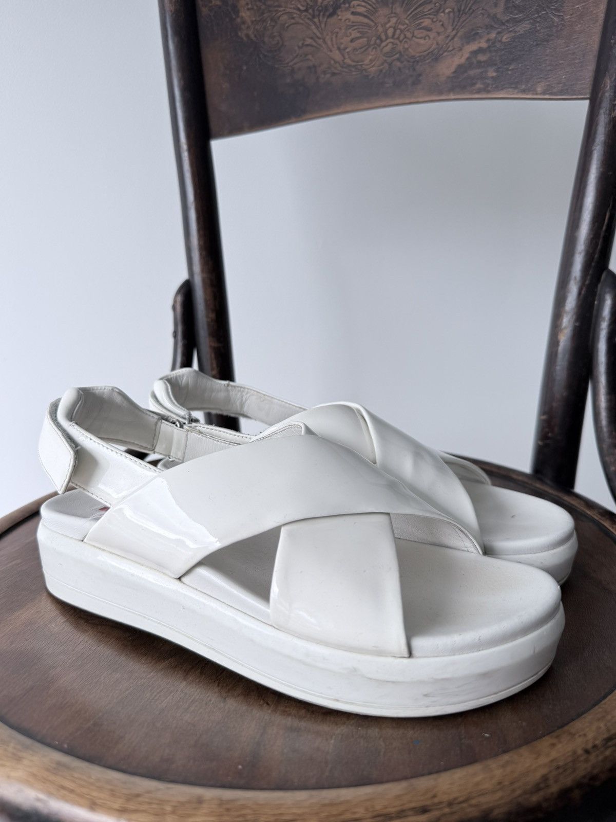Prada Prada S/S1997 Vine Leaf Platform Sandals | Grailed