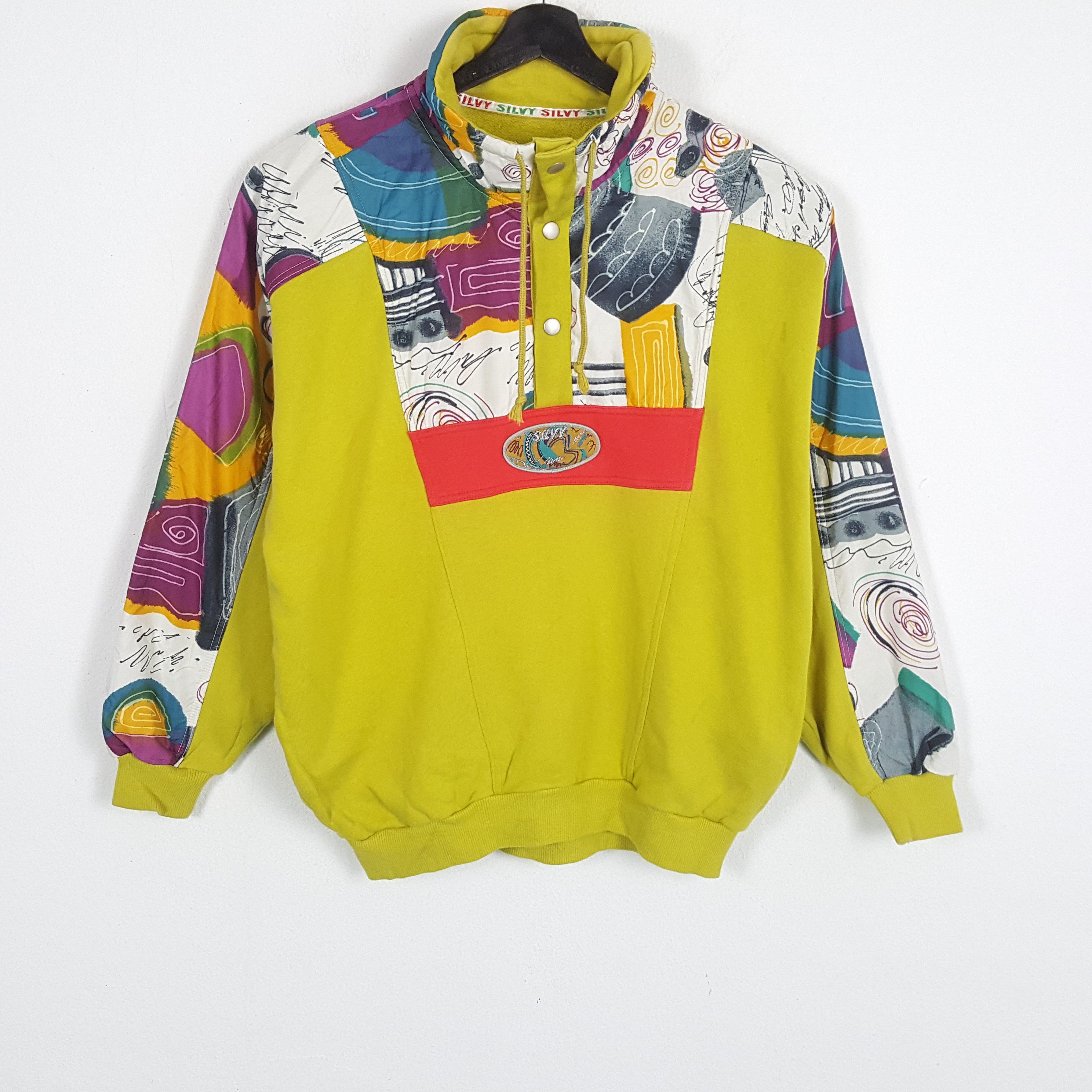 Vintage SILVY Nice Design Sweatshirt Size US XL / EU 56 / 4 - 1 Thumbnail