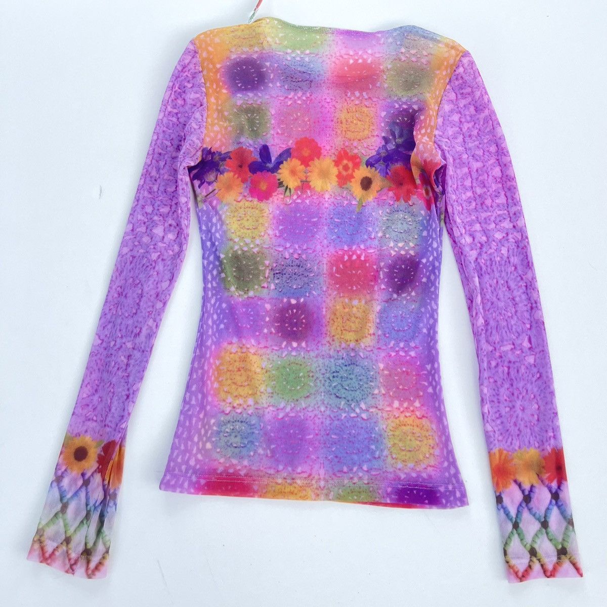 Agolde × Vintage 90s Agolde Micro Mesh long sleeve top Size XS / US 0-2 / IT 36-38 - 2 Thumbnail