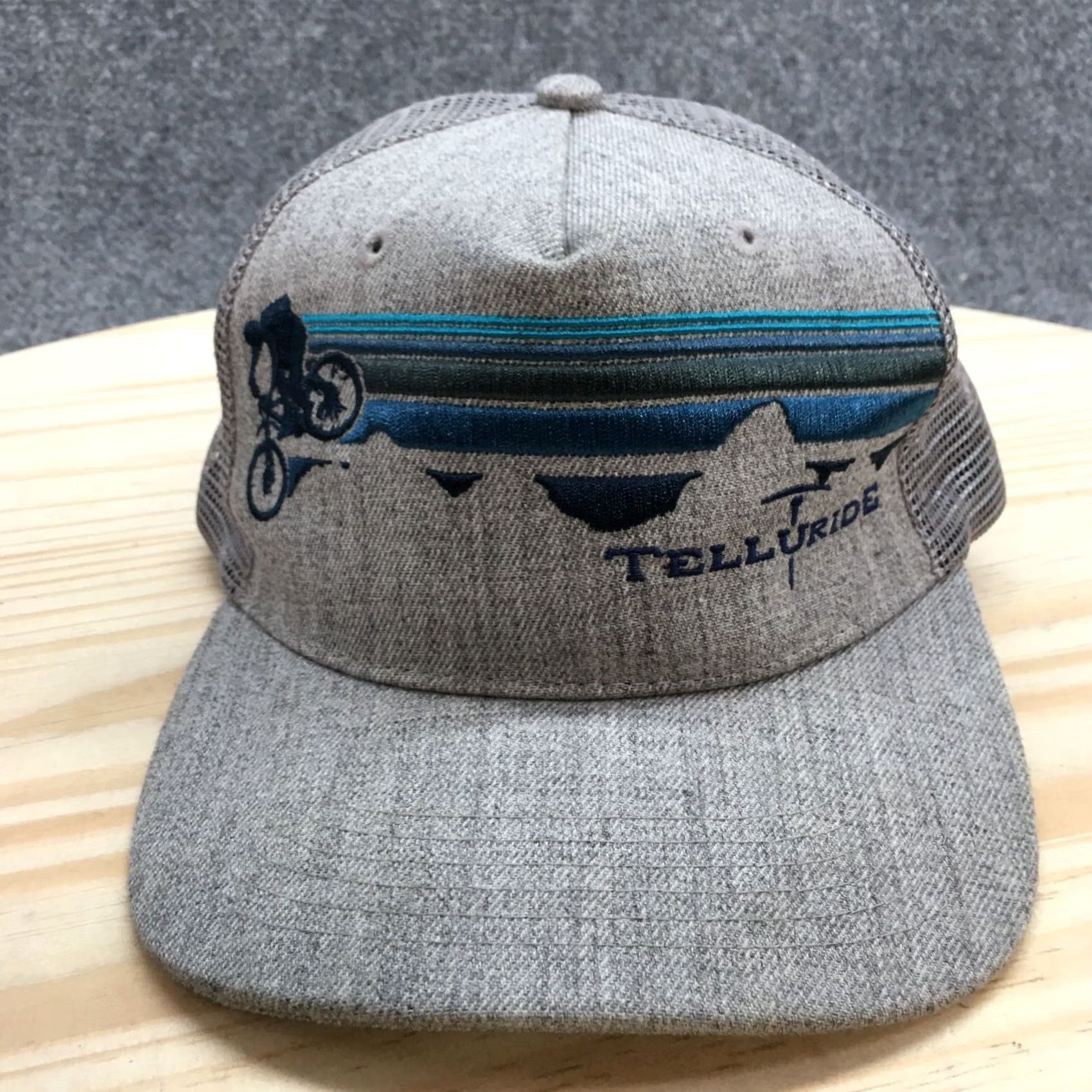 Logo 7 Locale Outdoor Trucker Hat Mens Gray OS Adjustable Embroidered Logo Size ONE SIZE - 2 Thumbnail