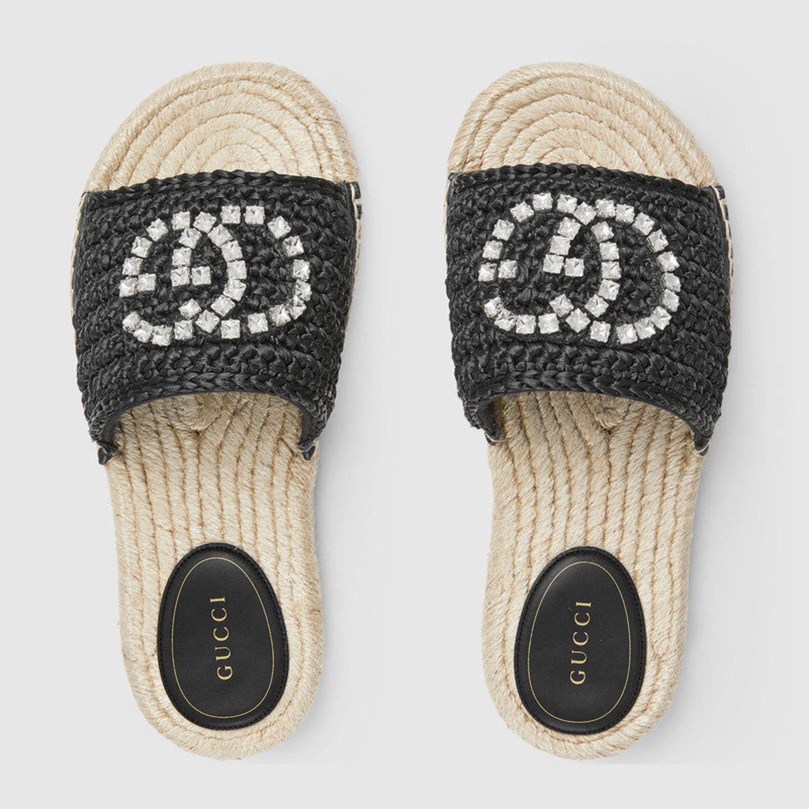 Gucci Gucci Crystal Interlocking G Espadriles Size US 5 / IT 35 - 4 Thumbnail