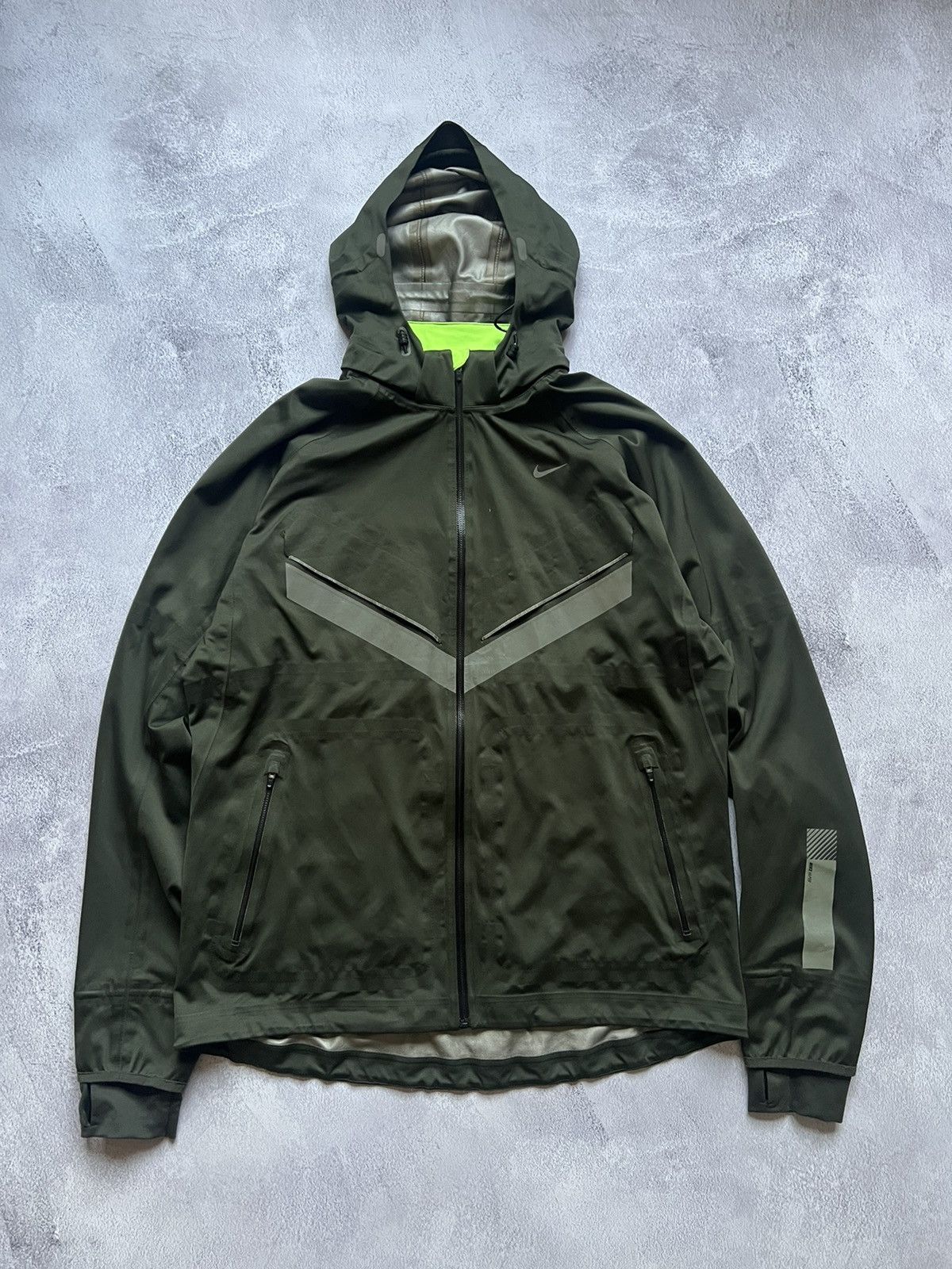 Nike Sportswear Vintage NIKE Storm Fit Reflective Hooded VAPOR 5 Running Jacket Grailed