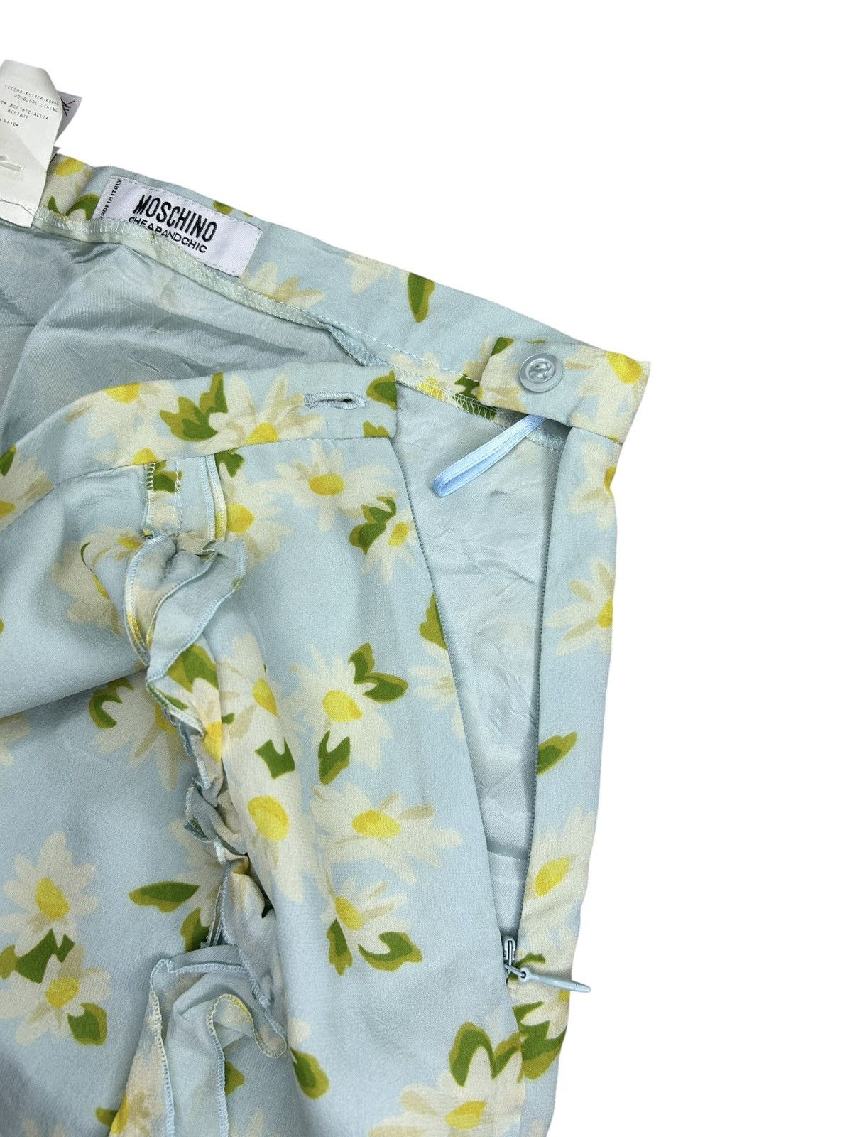 Moschino 00s Floral Skirt Size 26" / US 2 / IT 38 - 7 Thumbnail