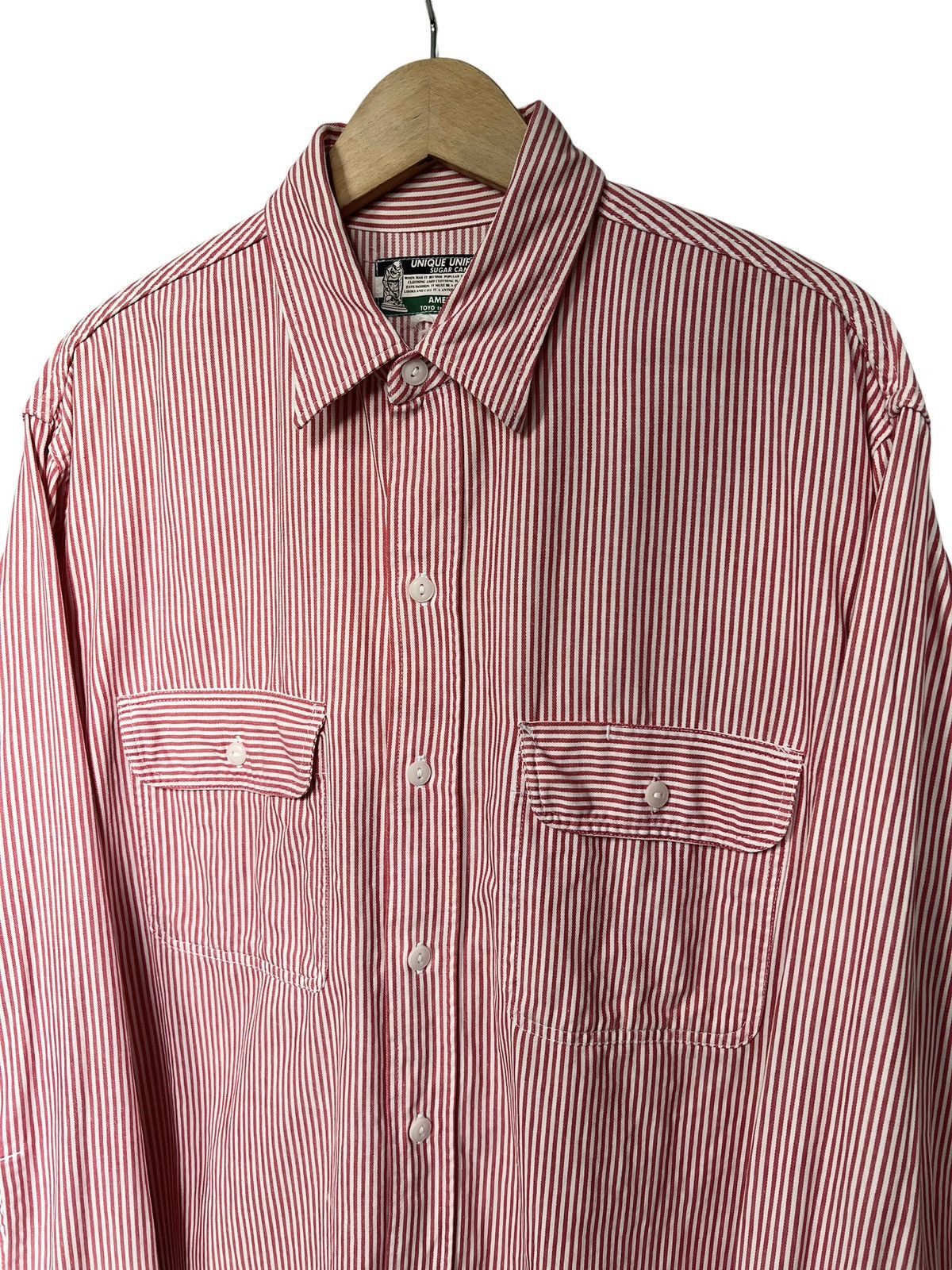 Sugar Cane Vintage Sugar Cane Hickory Stripe Workshirt Size US XL / EU 56 / 4 - 7 Thumbnail