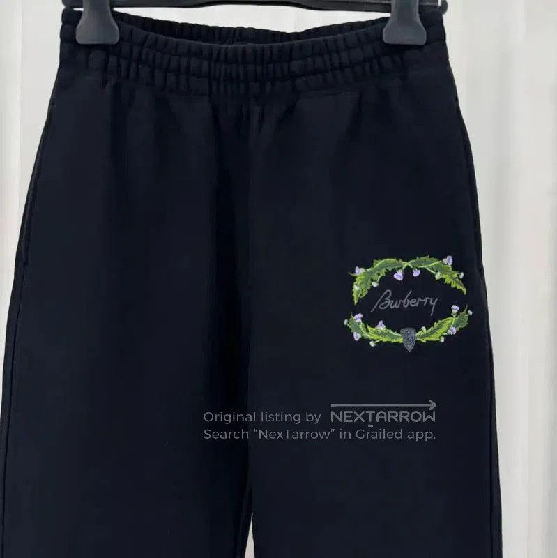 Burberry Burberry Black Logo Embroidered Casual Pants. Size 28" / US 6 / IT 42 - 3 Thumbnail