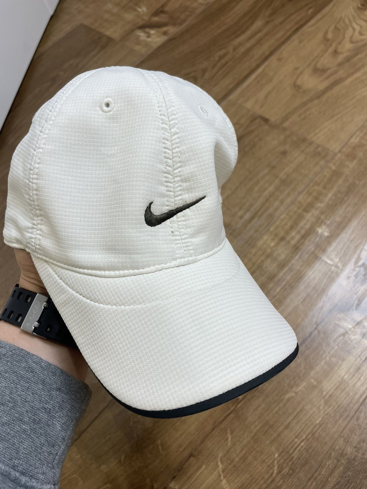 Nike × Vintage Vintage Nike 90’s Y2K Style Central Centre Swoosh Cap Hat Size ONE SIZE - 8 Thumbnail