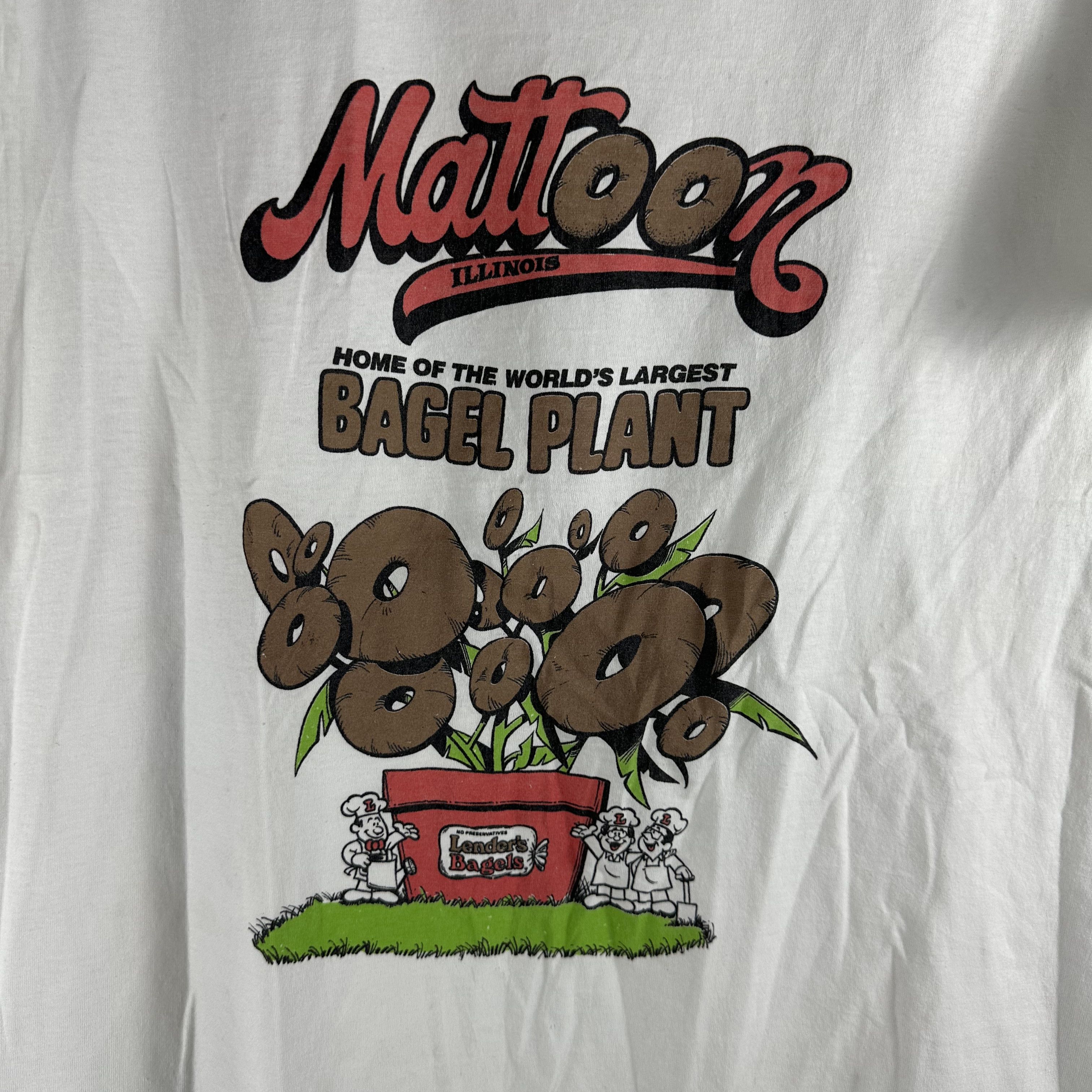 Vintage ​80s Bagel Plant Lender's Bagels Graphic Promo T-Shirt Size US L / EU 52-54 / 3 - 2 Thumbnail