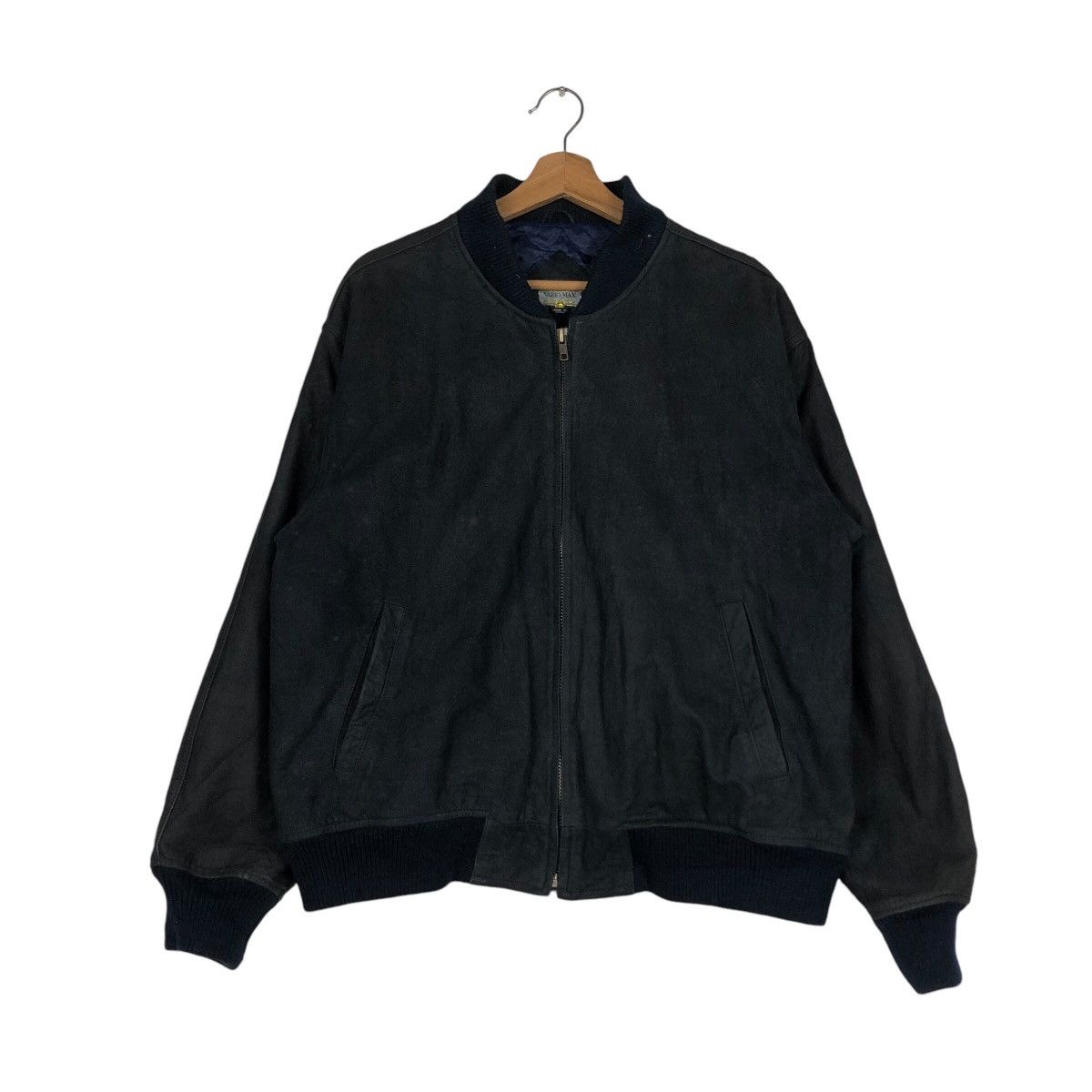 Japanese Brand 📌Vintage Bomber Leather Jacket Vario Max Issey Miyake Size US L / EU 52-54 / 3 - 2 Thumbnail