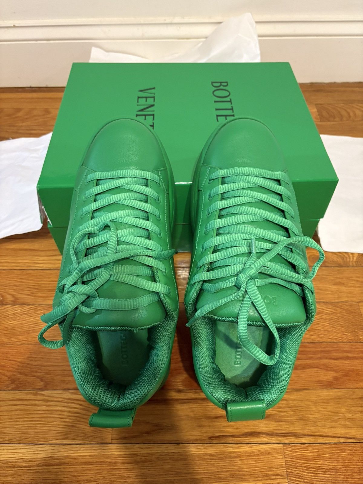 Bottega Veneta Bottega Green Pillow Sneaker Leather. Size US 10.5 / EU 43-44 - 6 Thumbnail