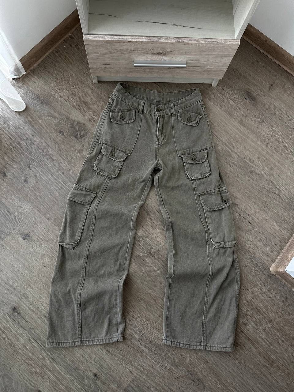 Japanese Brand × Vintage Vintage Japanese Patch Work Pocket Cargo Pants Size US 34 / EU 50 - 3 Thumbnail