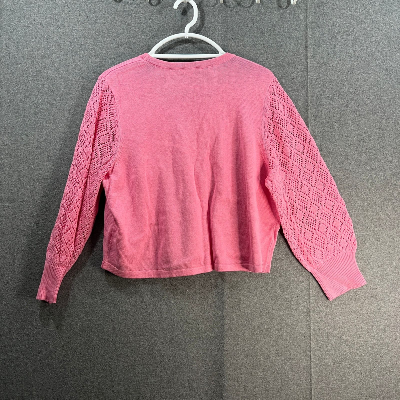 Isaac Mizrahi Isaac Mizrahi Live! Puff Sleeve Sweater Cardigan Size XL / US 12-14 / IT 48-50 - 2 Thumbnail