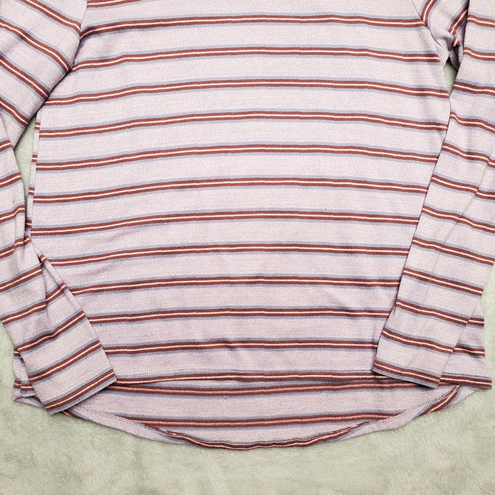 Lands' End Lands' End Sweater Womens Small Lavender Polyester Stretch Knit Pullover Casual Size S / US 4 / IT 40 - 3 Thumbnail