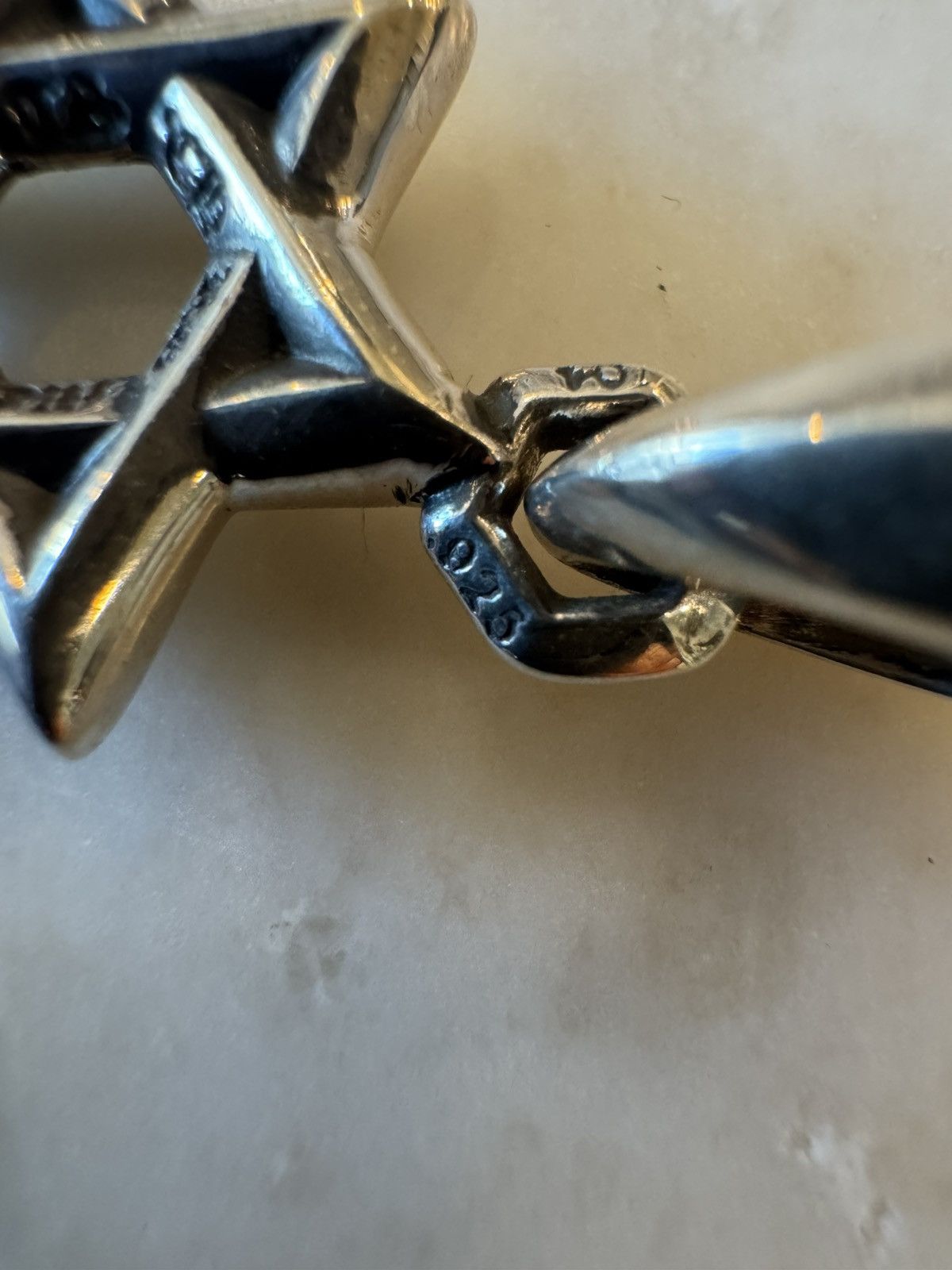 Chrome Hearts Chrome Hearts Sterling Silver Star of David Charm Pendant Size ONE SIZE - 7 Thumbnail