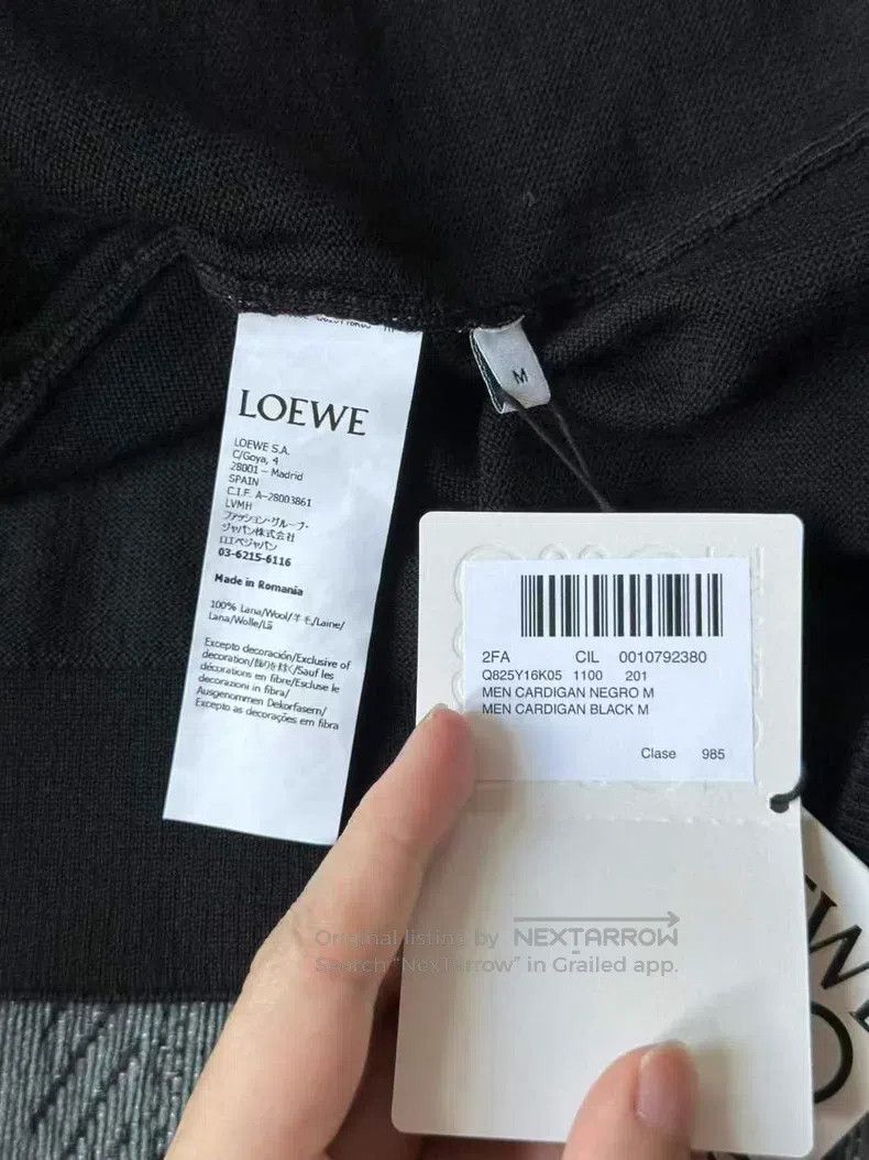 Loewe Loewe Embroidered logo cardigan Size M / US 6-8 / IT 42-44 - 2 Thumbnail