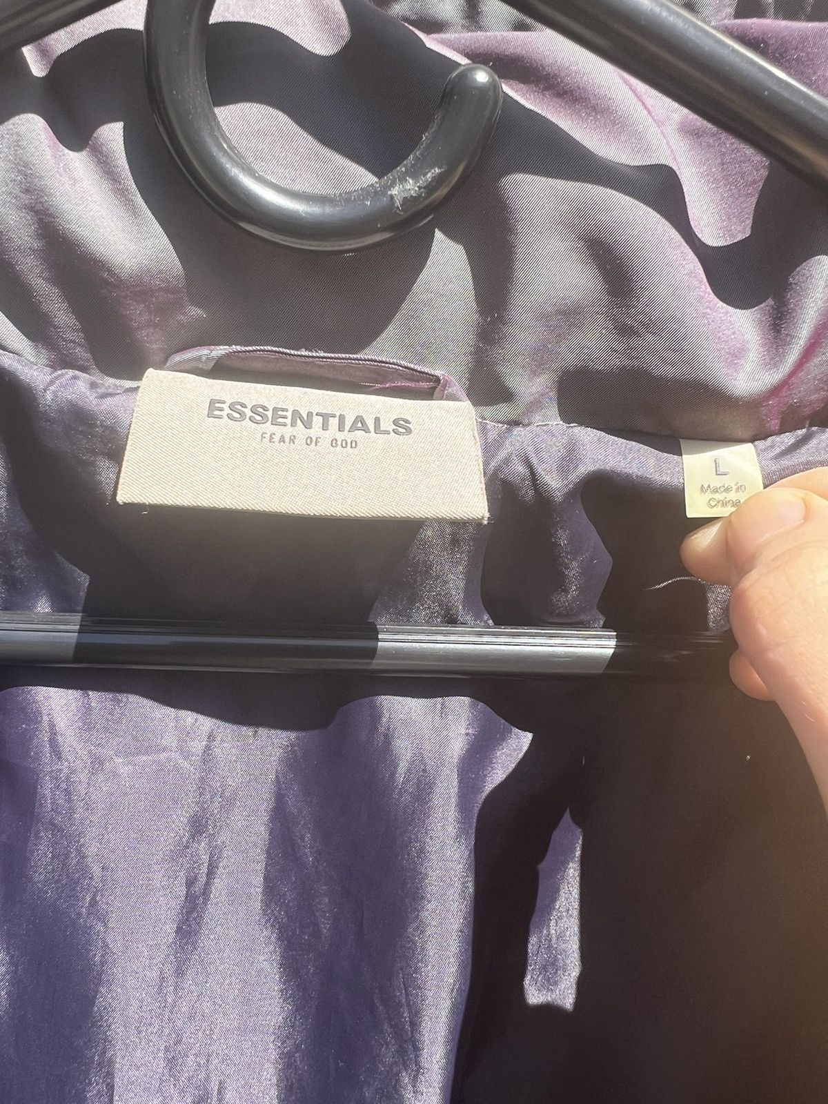 Essentials × Fear of God Purple/Iridescent FEAR OF GOD x ESSENTIALS Puffer Jacket Size US L / EU 52-54 / 3 - 3 Thumbnail