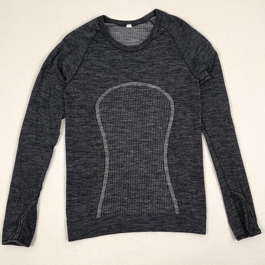 Lululemon **Lululemon Swiftly Tech Womens Long Sleeve Gray Wool Blend Gym Shirt** User: **Lululemon Swiftly Tech Womens Gray Wool Blend Long Sleeve Gym Shirt** Size XS / US 0-2 / IT 36-38 - 2 Thumbnail