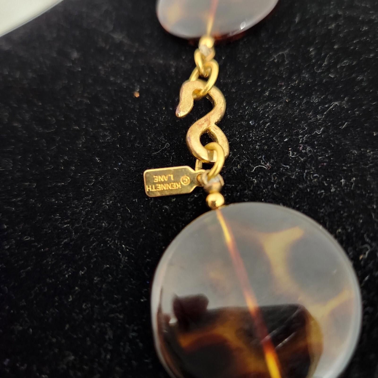 Other Kenneth J Lane Necklace Tortoise Shell Round Beaded Size ONE SIZE - 6 Thumbnail