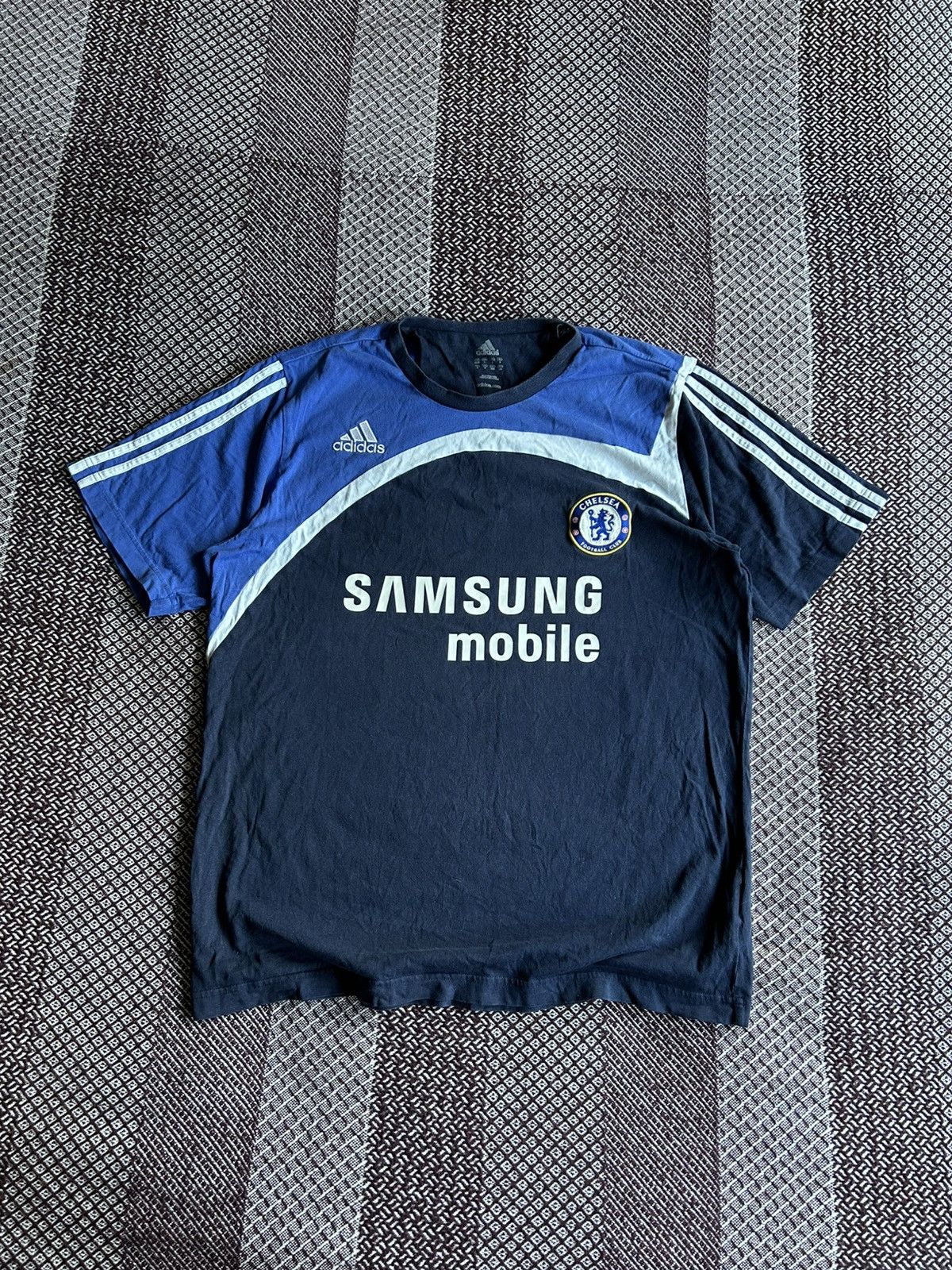 Adidas × Vintage Vintage Adidas x Chelsea 2007-2008 Training T-shirt Size L Size US L / EU 52-54 / 3 - 1 Thumbnail