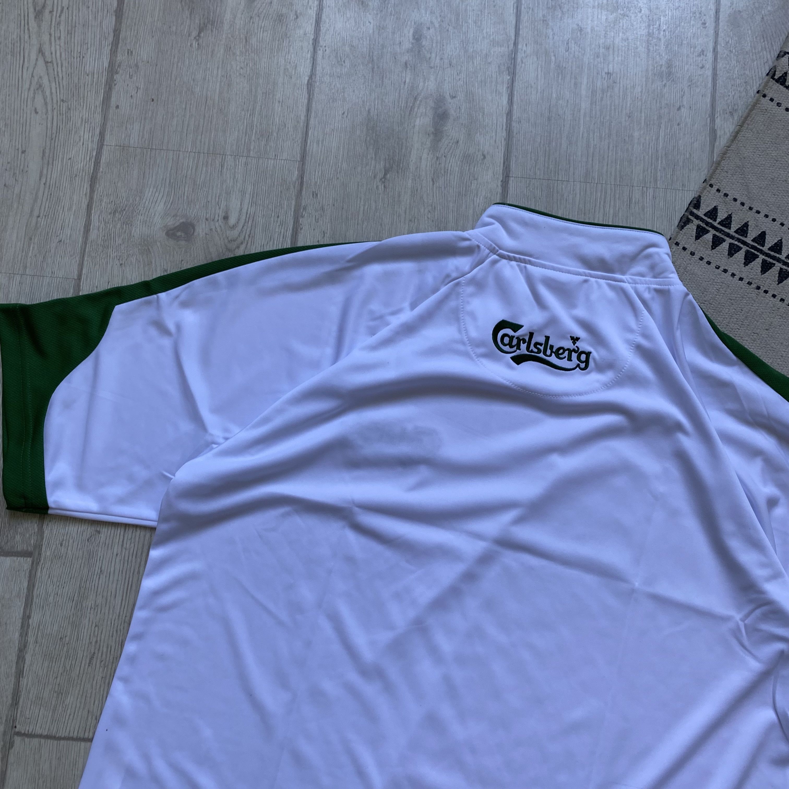 Reebok 🍺 Blockore Vintage England Carlsberg Jersey Soccer Rugby Size US L / EU 52-54 / 3 - 8 Thumbnail