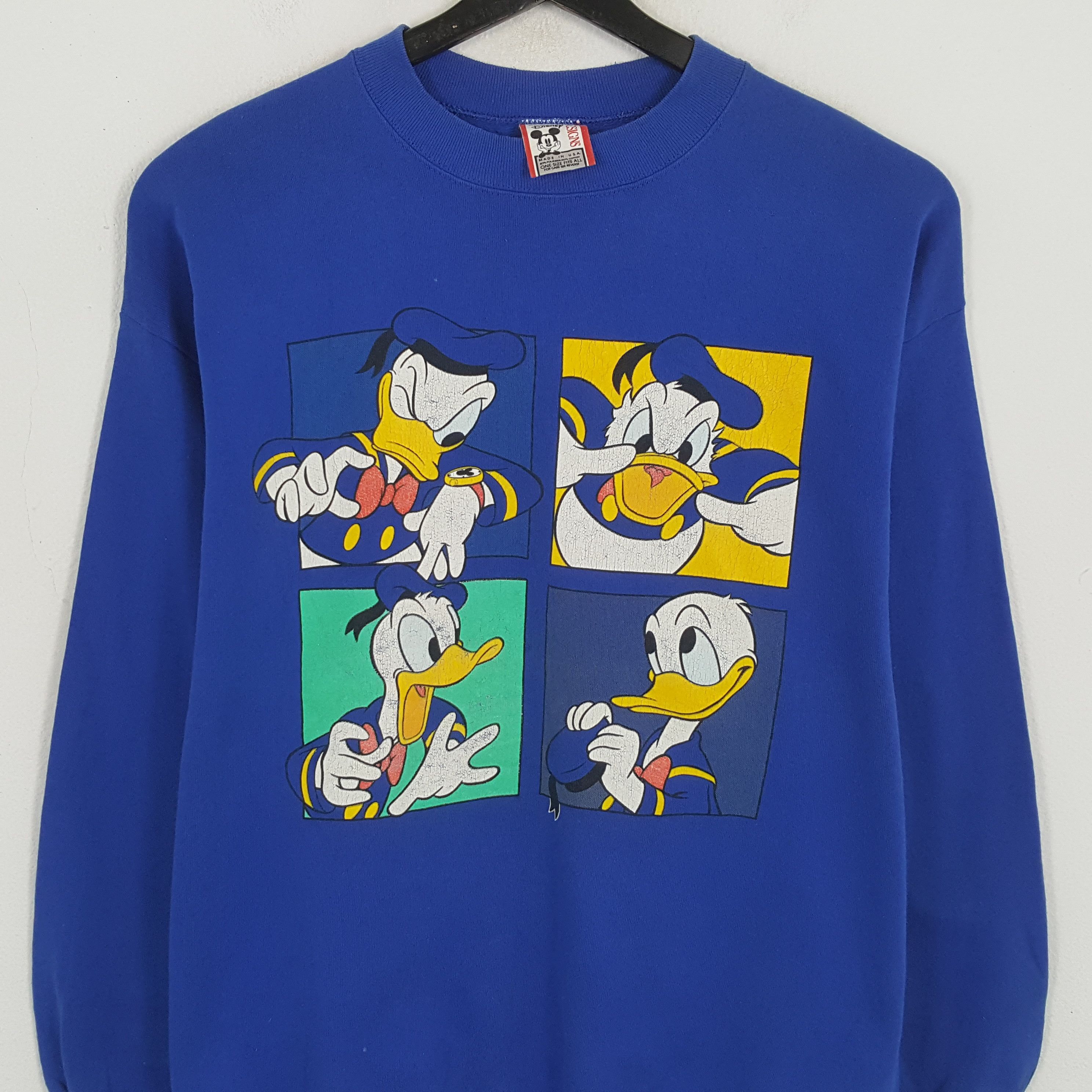 Cartoon Network × Disney × Vintage DONALD DUCK DISNEY Cartoon Character Vintage Sweatshirt Size US L / EU 52-54 / 3 - 2 Thumbnail