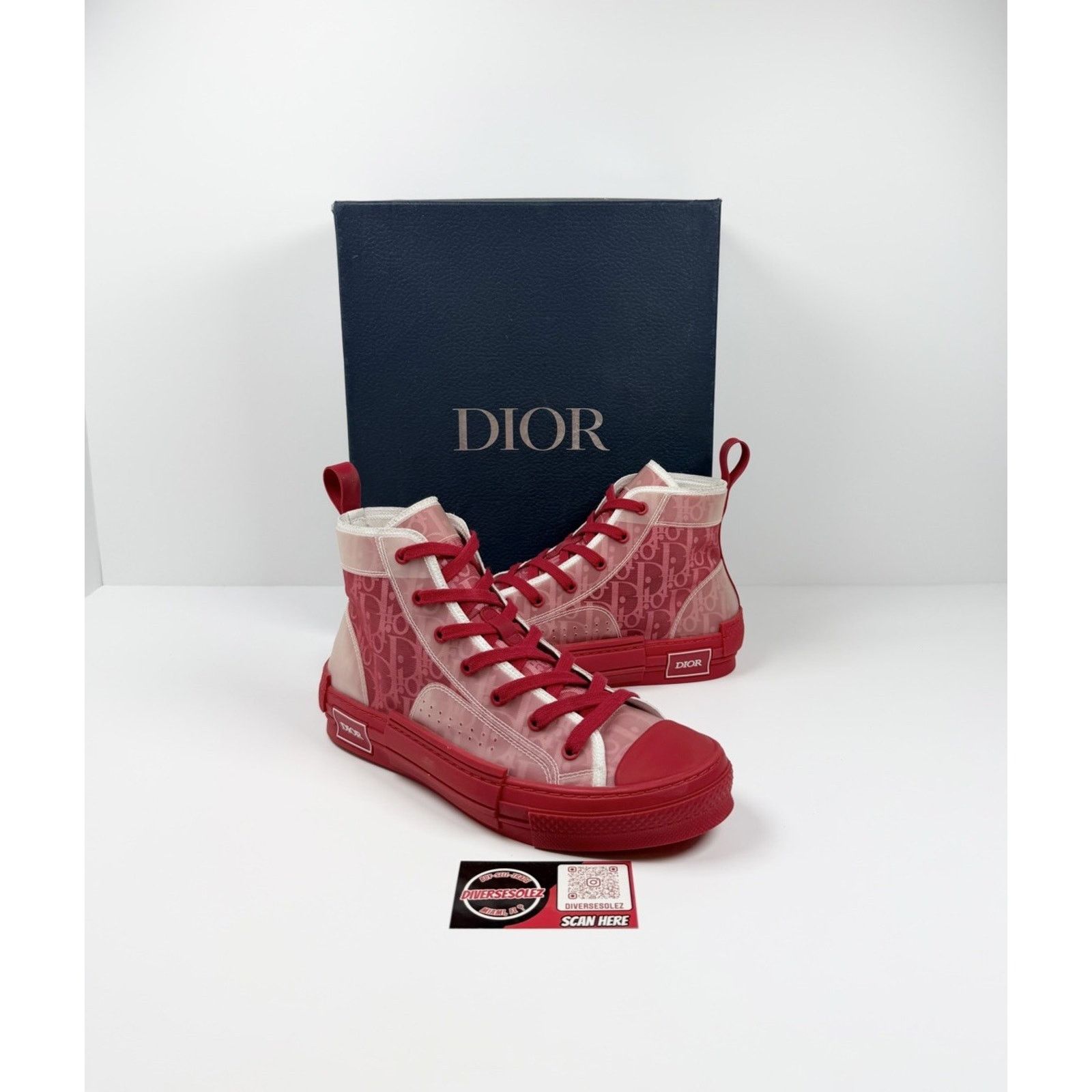 Dior Size 41EU/8US - Dior B23 High Dior Oblique Red WORN 1X! Size US 8 / EU 41 - 1 Thumbnail