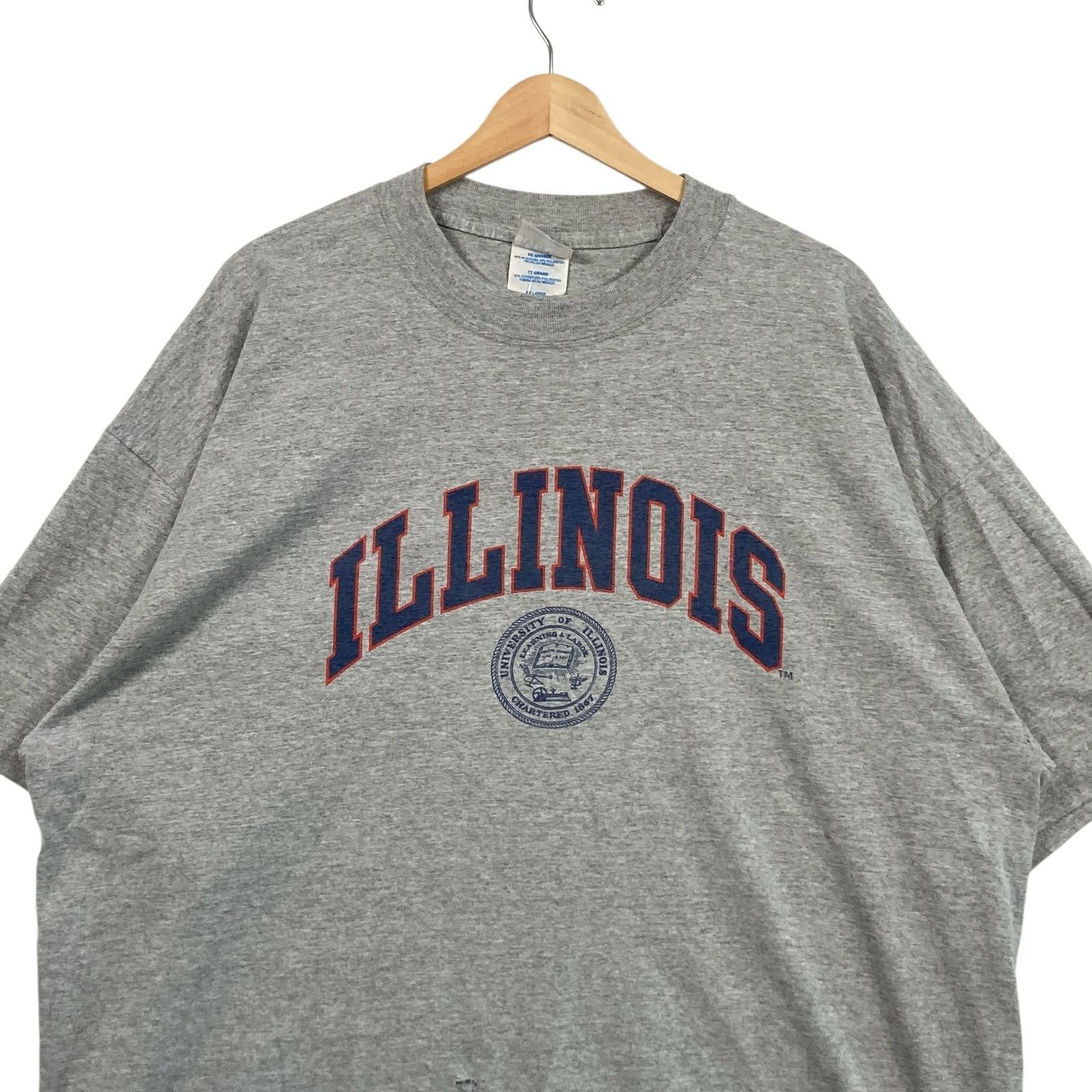 Vintage Vintage University Of Illinois Arch Logo Tee XXL Size US XXL / EU 58 / 5 - 2 Thumbnail